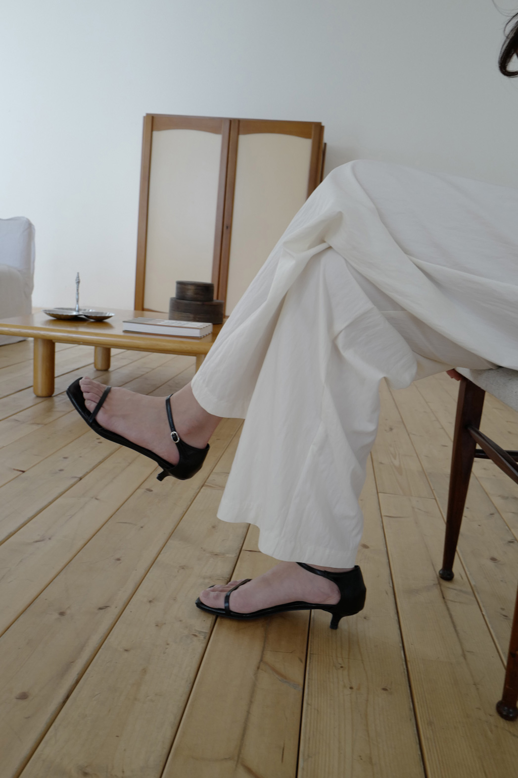 レザー調ストラップベーシックミドル無地ヒールサンダル春夏秋 | DHOLIC | 詳細画像11