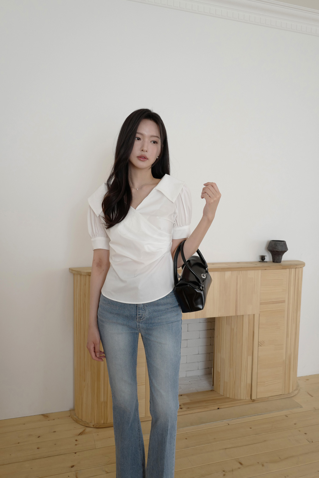 ストレッチコットンポケットスリムブーツカット無地デニムパンツオールシーズン | DHOLIC | 詳細画像4