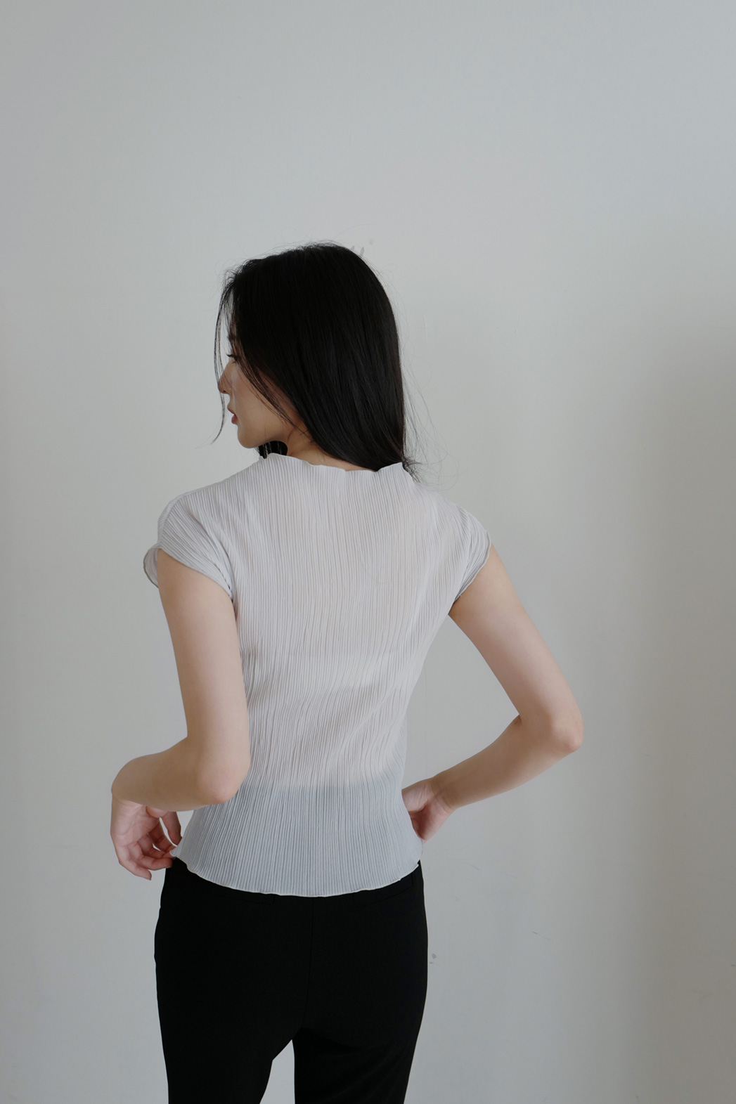 ストレッチボタンスリムブーツカット無地パンツ[選べる丈]2TYPE春夏秋 | DHOLIC | 詳細画像20