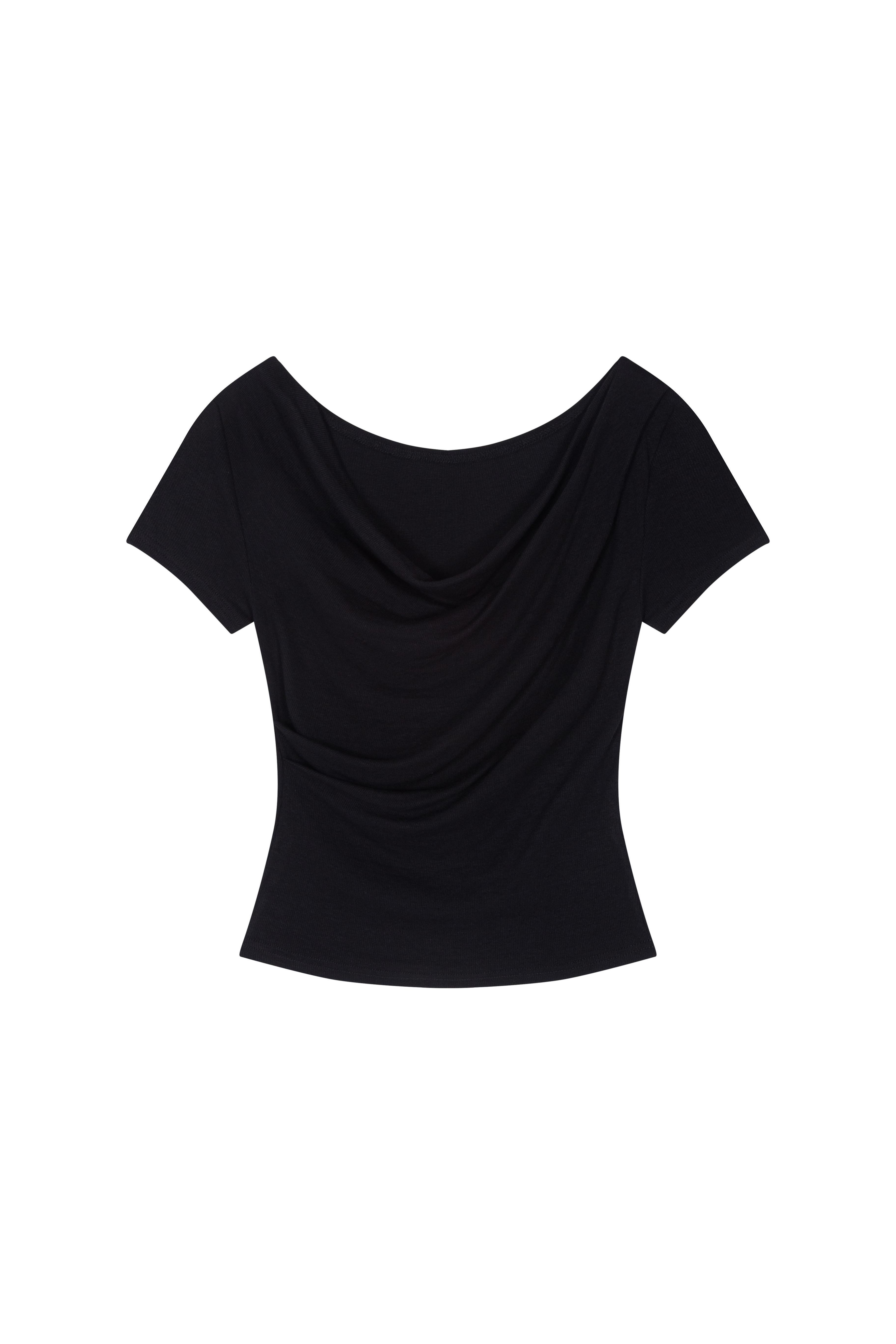 ストレッチドレープ半袖ギャザー無地Tシャツオールシーズン | DHOLIC | 詳細画像39