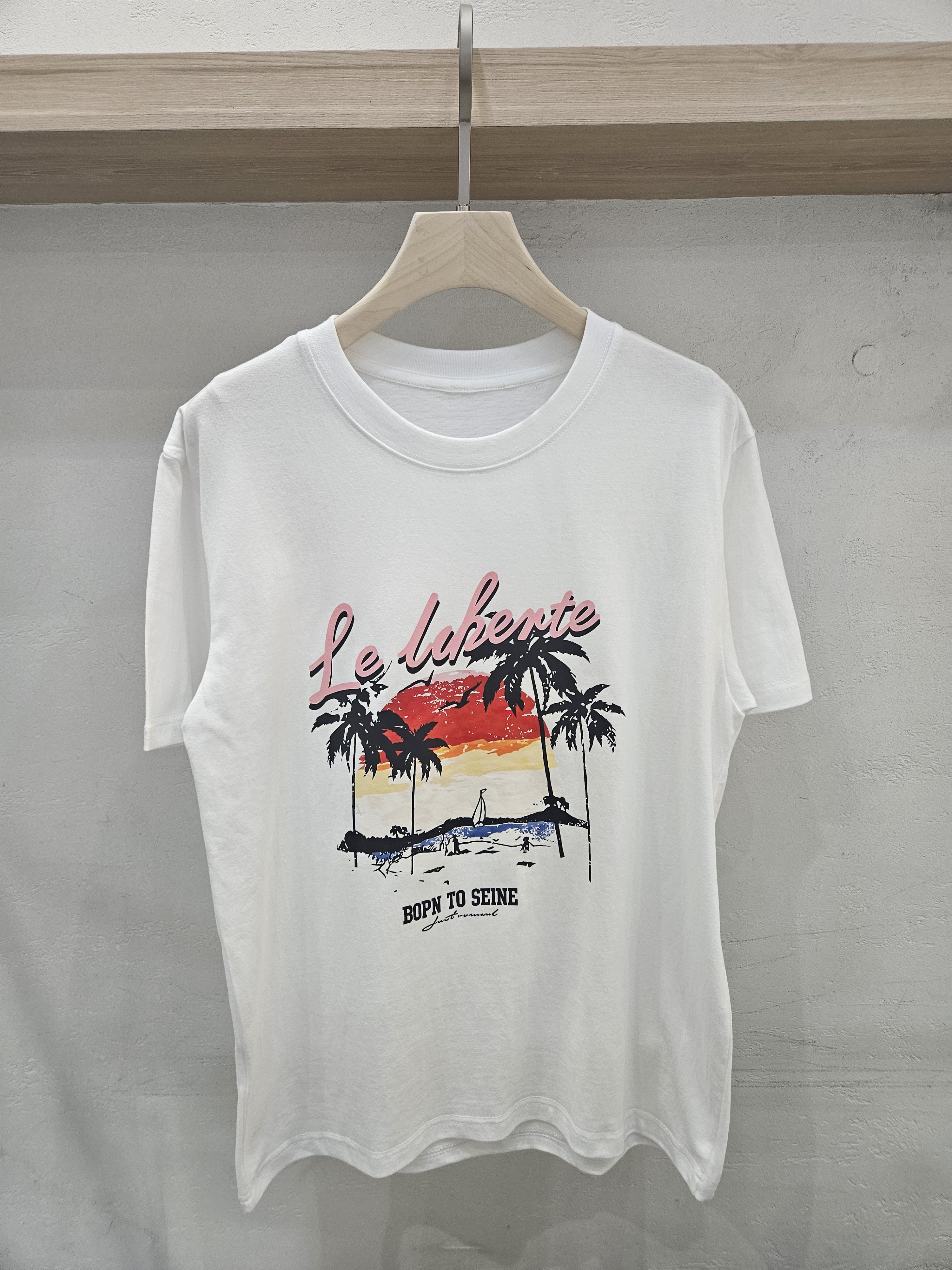 コットンラウンドネックオーバーサイズ半袖プリントTシャツ | 詳細画像6