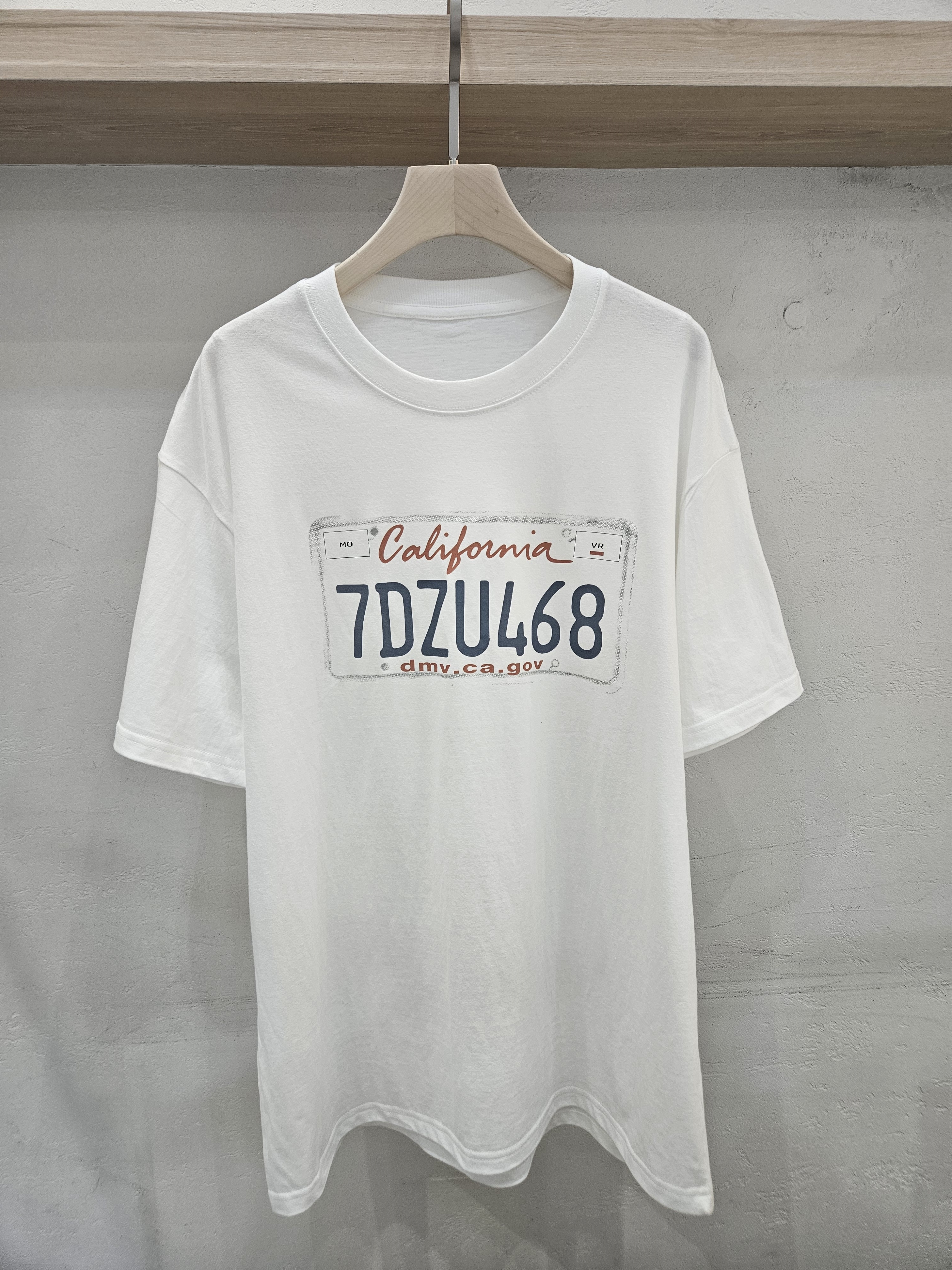 コットンラウンドネックオーバーサイズ半袖レタリングTシャツ | 詳細画像9