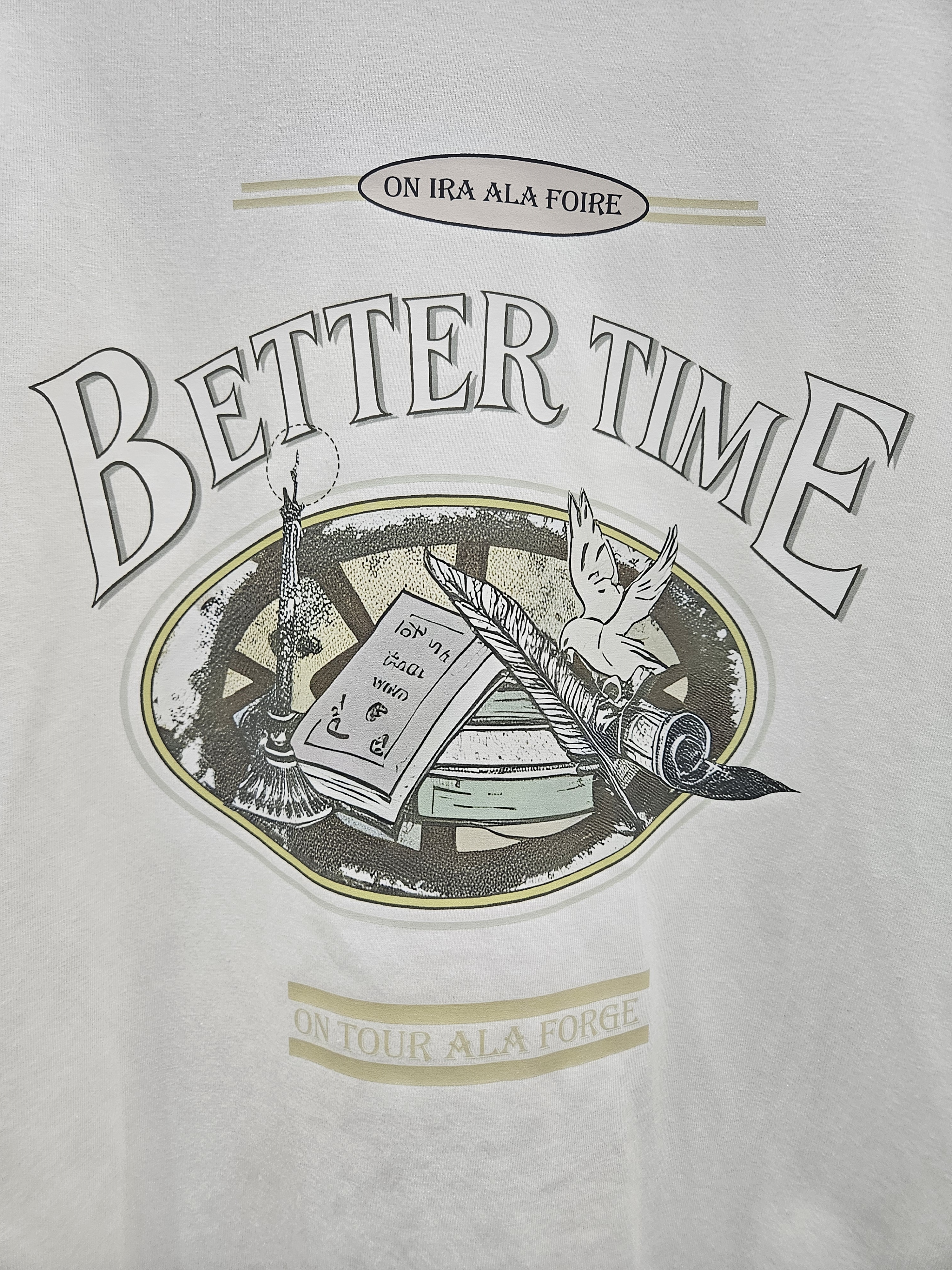 コットンラウンドネックルーズ半袖プリントTシャツ | 詳細画像8