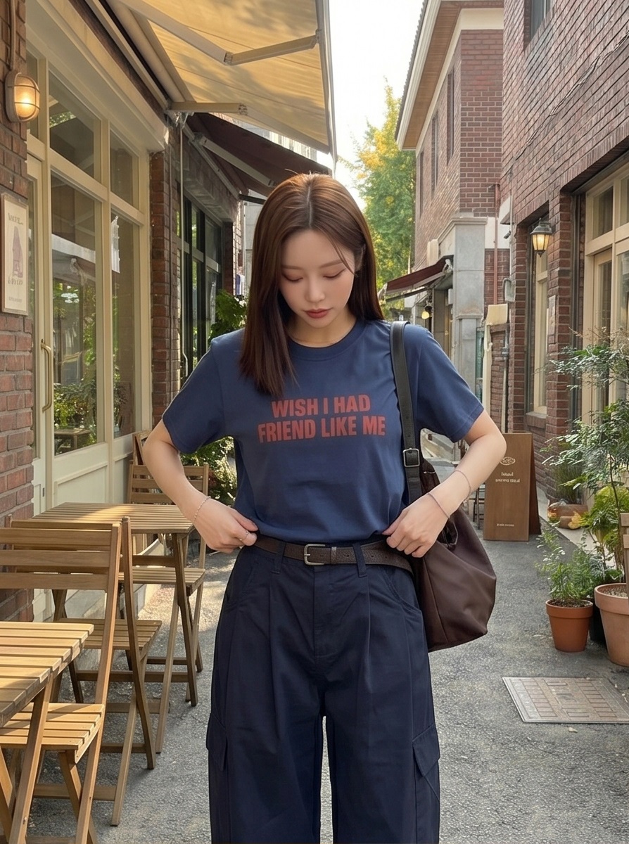 コットン半袖レタリングTシャツ | 詳細画像2