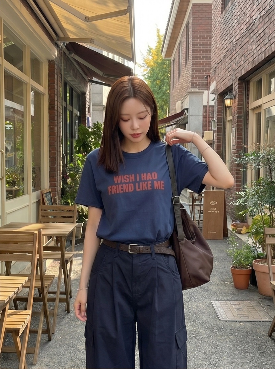 コットン半袖レタリングTシャツ | 詳細画像3