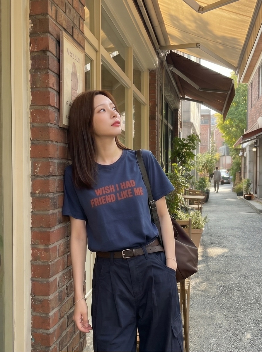 コットン半袖レタリングTシャツ | 詳細画像6