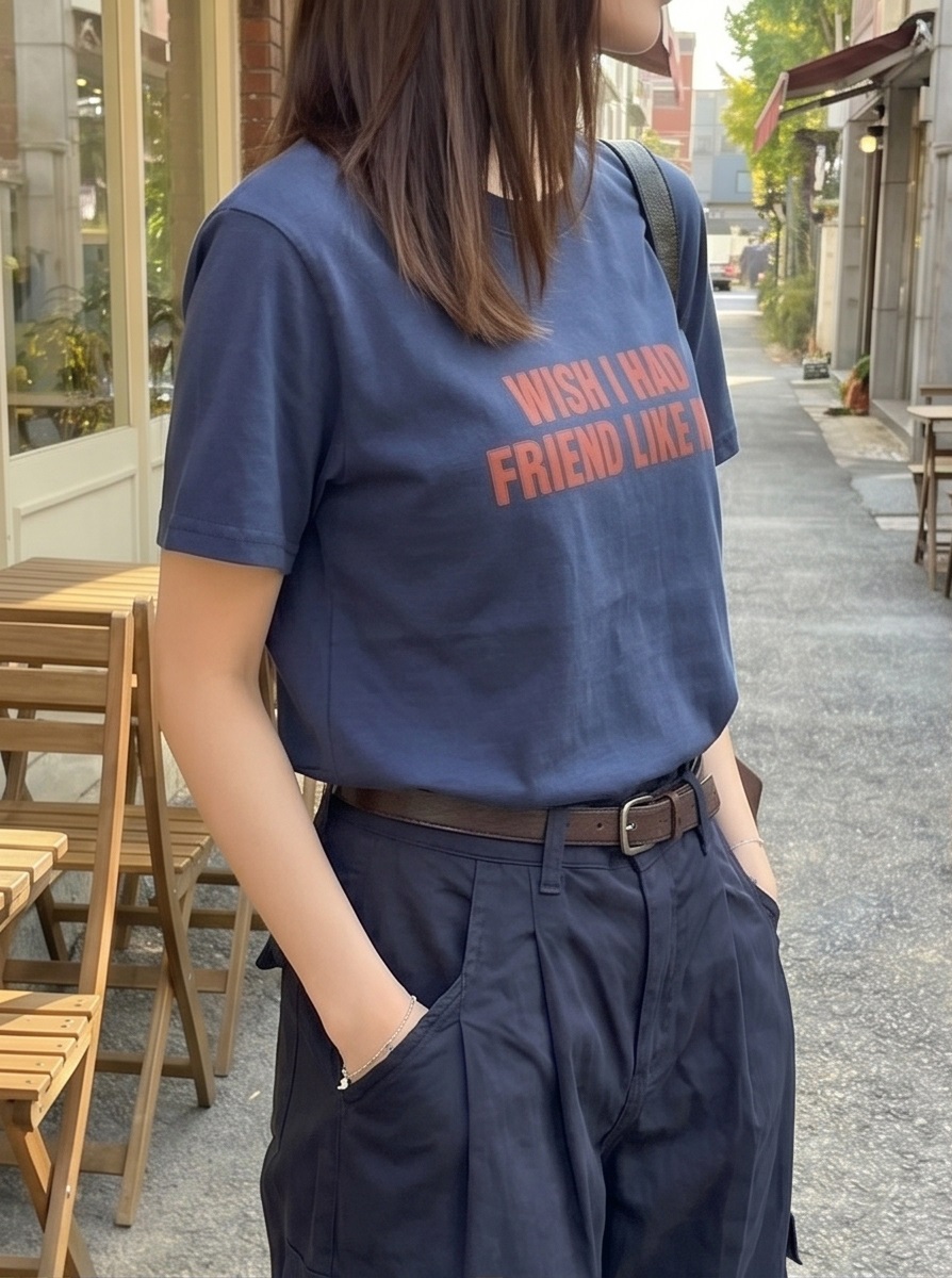 コットン半袖レタリングTシャツ | 詳細画像13