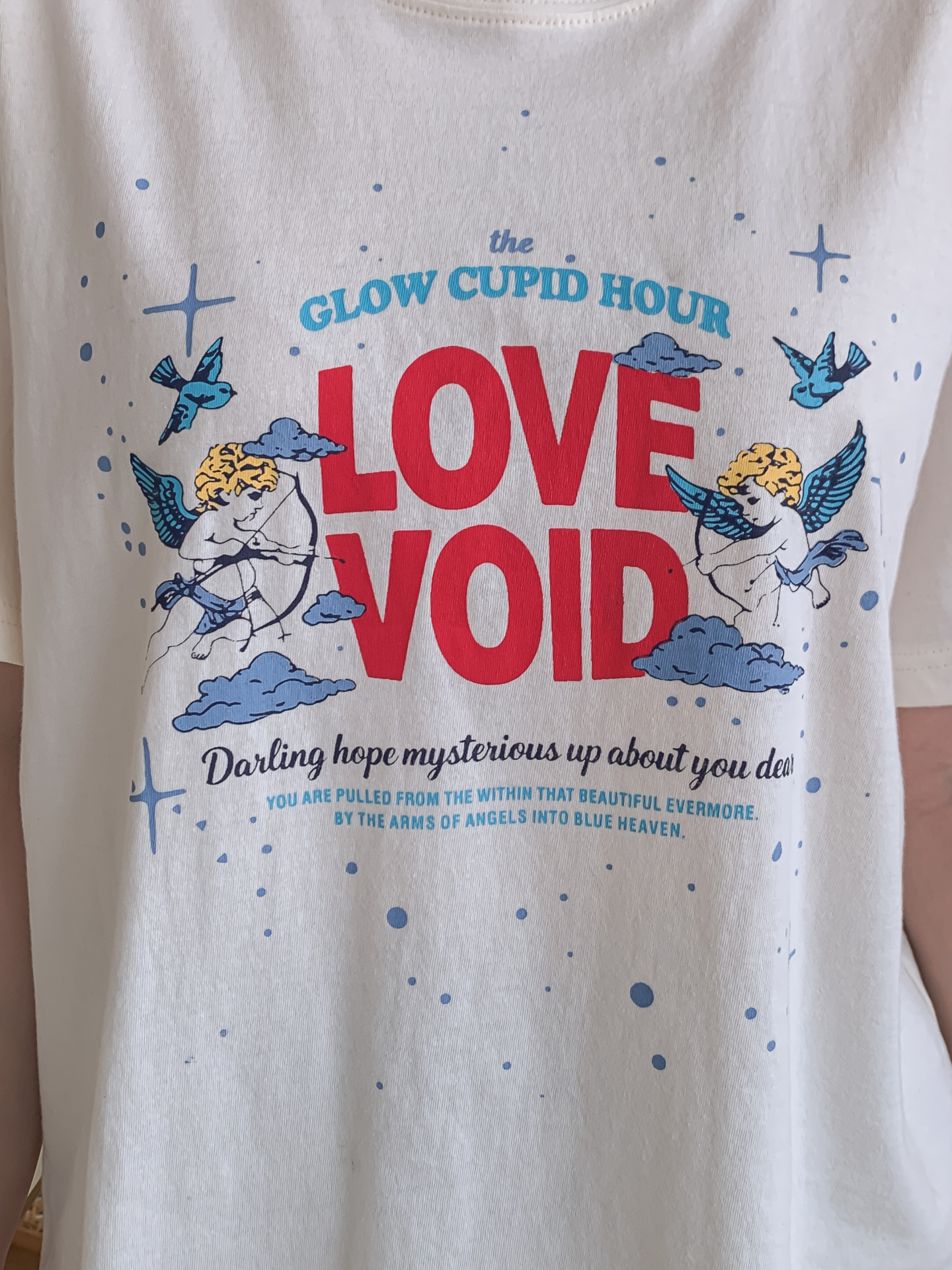 コットンラウンドネックベーシックボクシールーズ半袖ロゴTシャツ | 詳細画像9