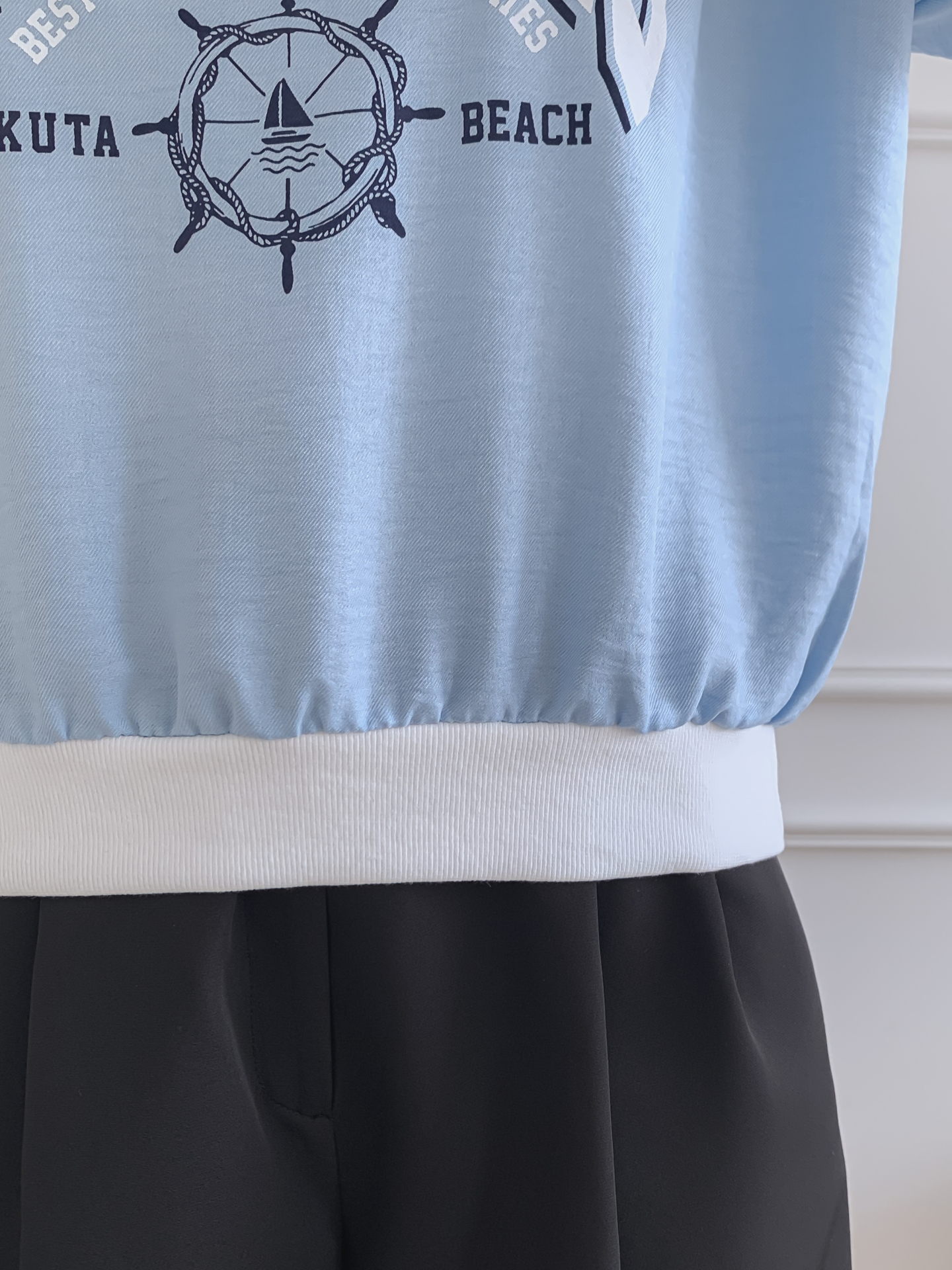 配色ラウンドネックベーシック半袖ロゴTシャツ | 詳細画像24