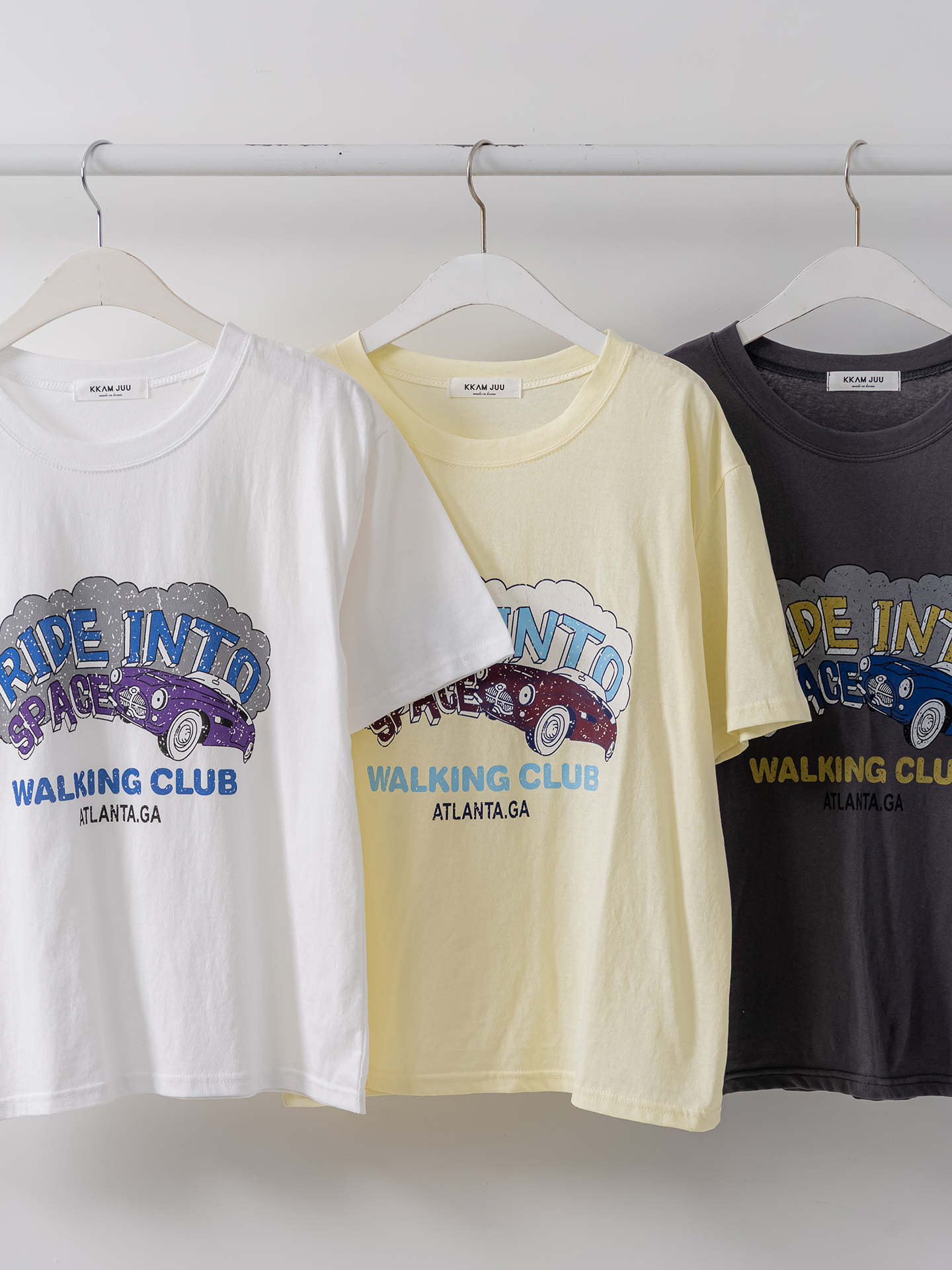 コットンラウンドネックベーシックルーズ半袖ロゴTシャツ | 詳細画像37