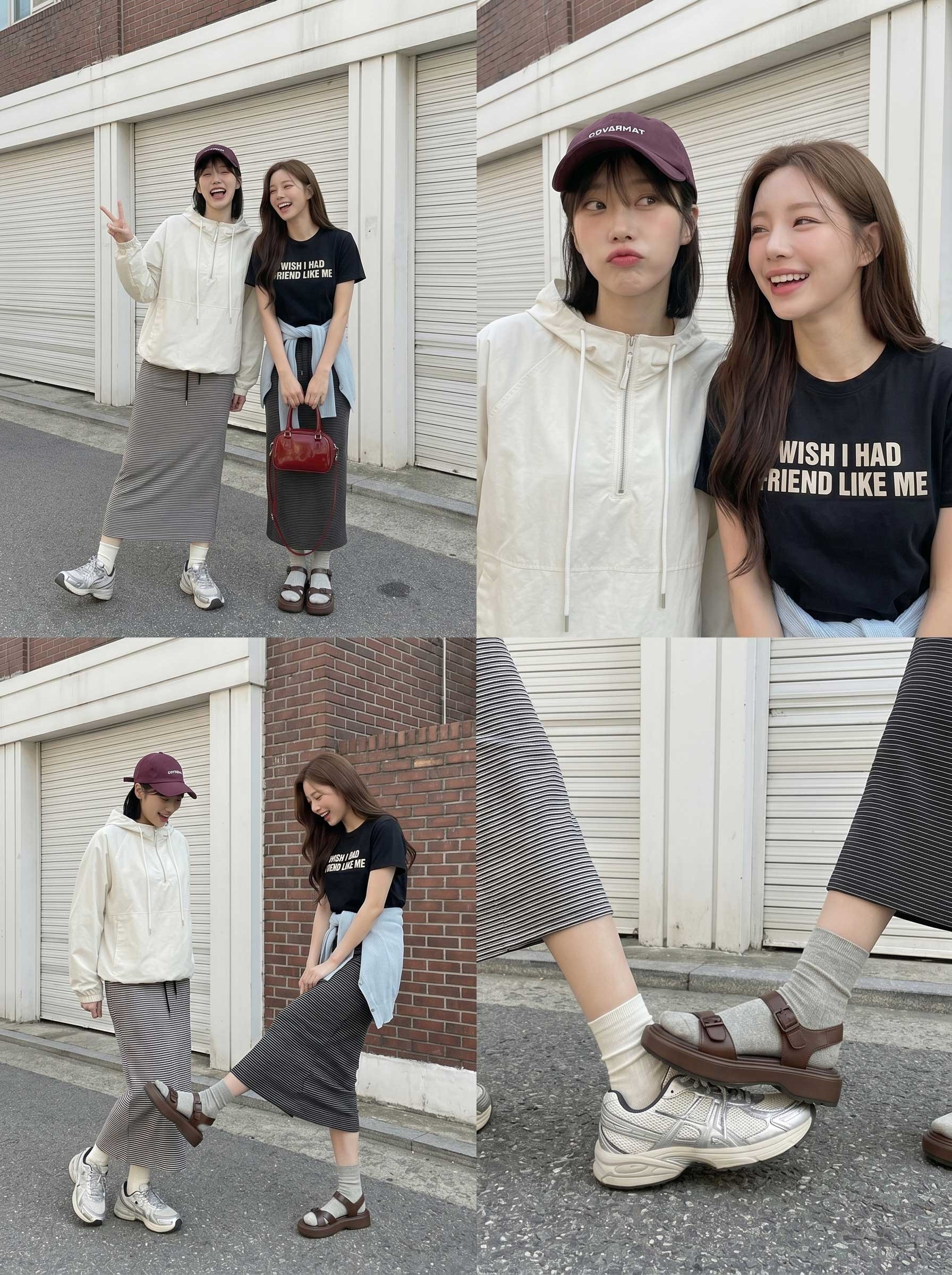 ジップアップフードルーズパステルTシャツ | 詳細画像8