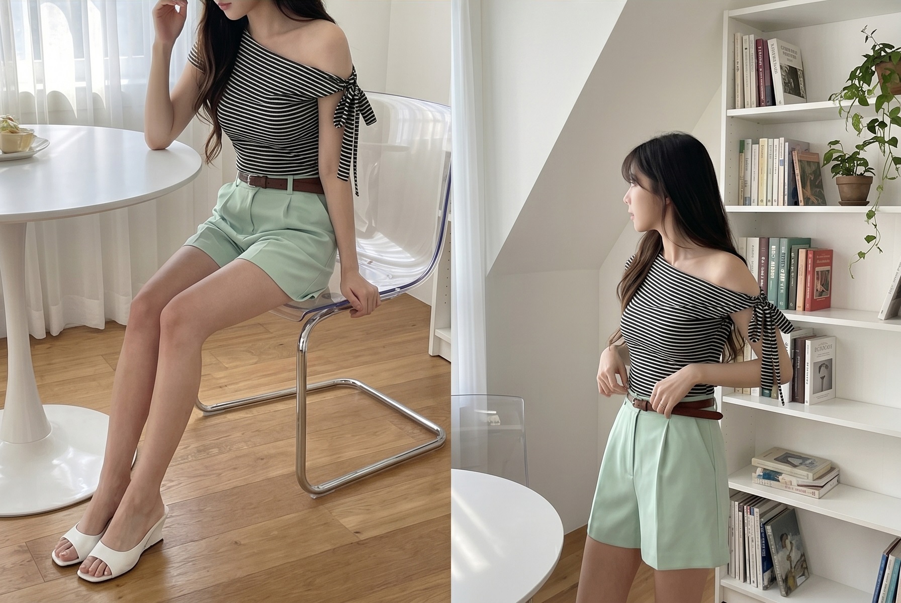 ピンタックポケットベーシックバミューダショートパンツ | 詳細画像22