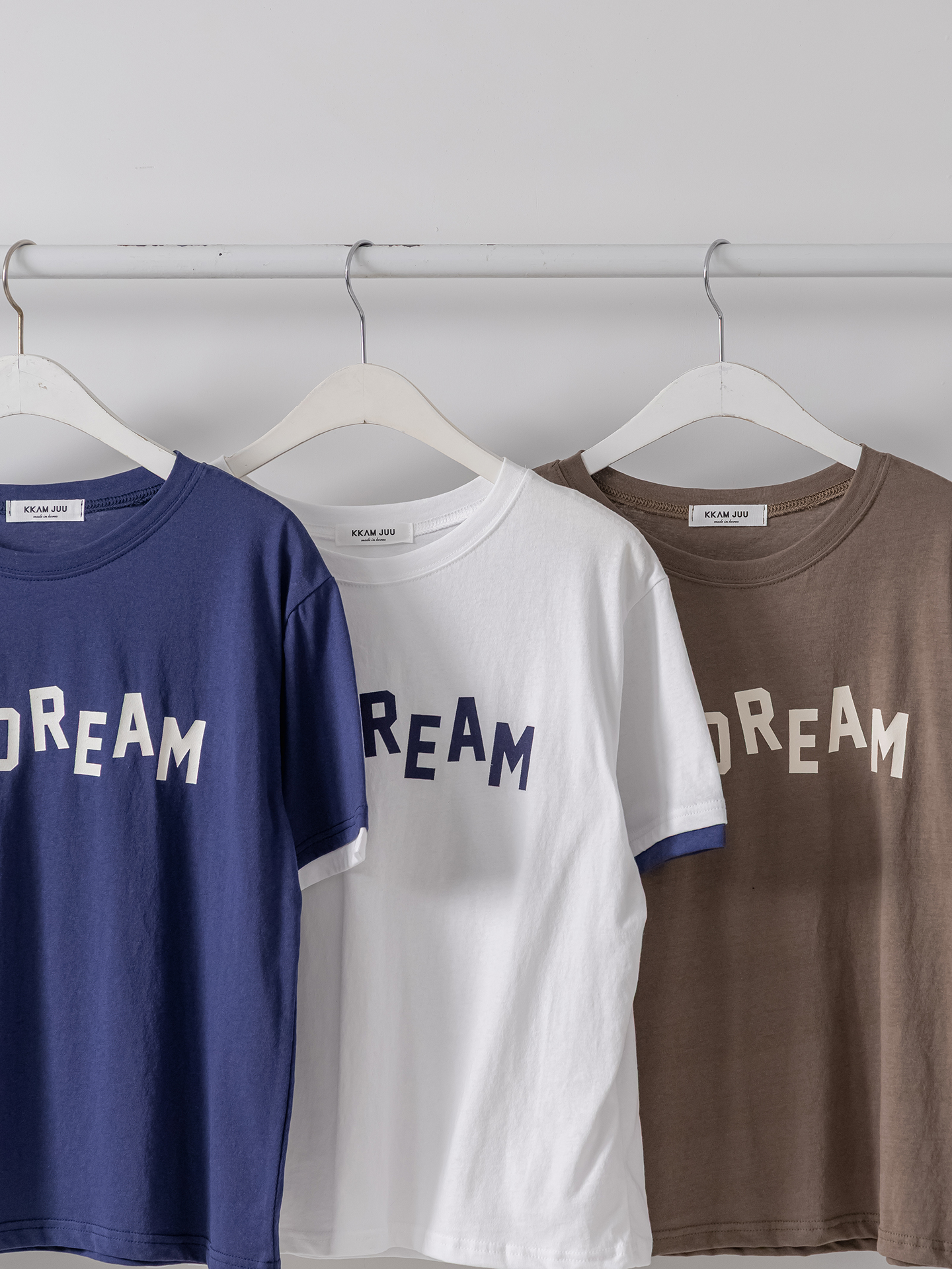 コットンラウンドネック半袖レタリングTシャツ | 詳細画像3