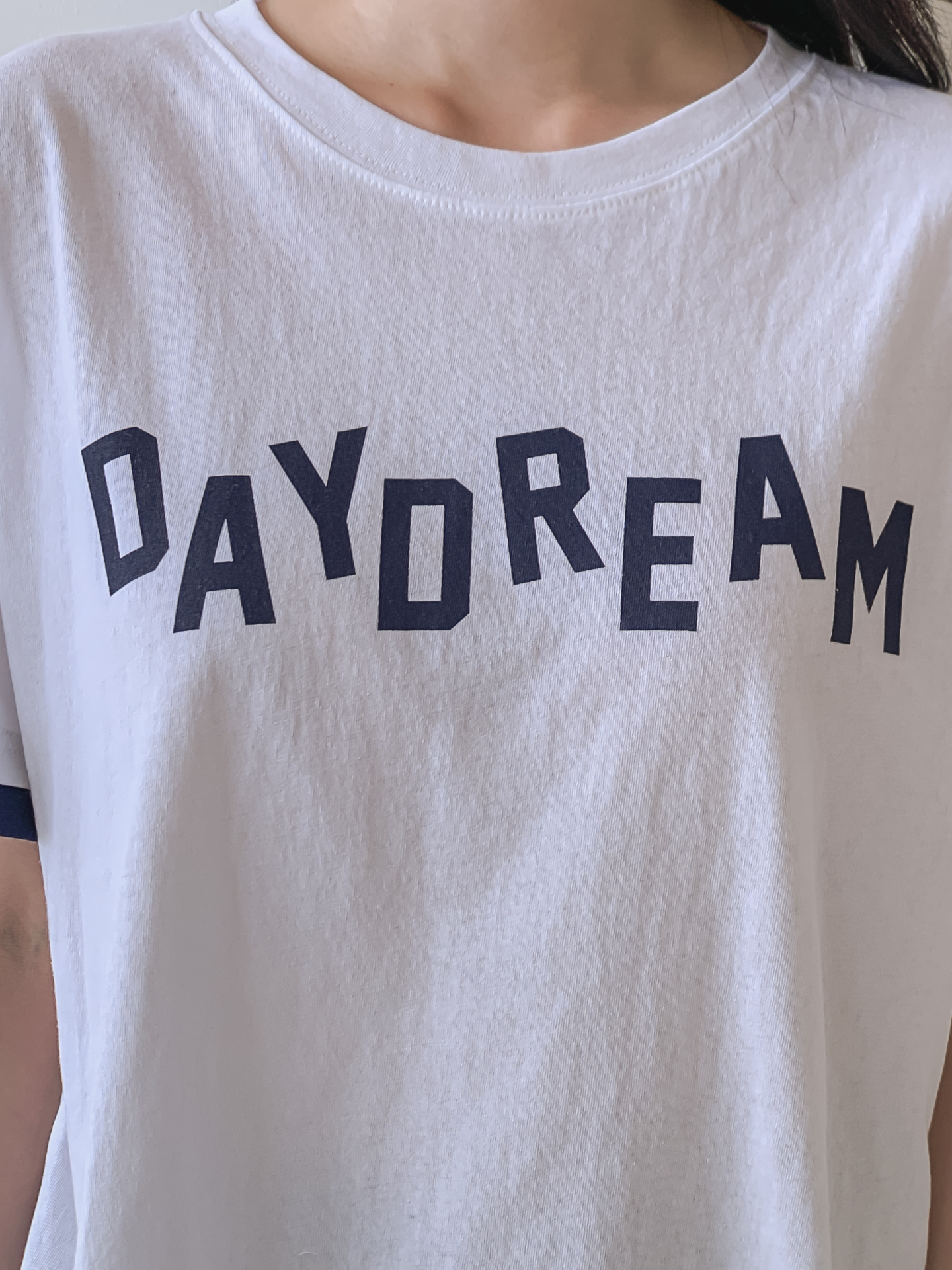 コットンラウンドネック半袖レタリングTシャツ | 詳細画像12