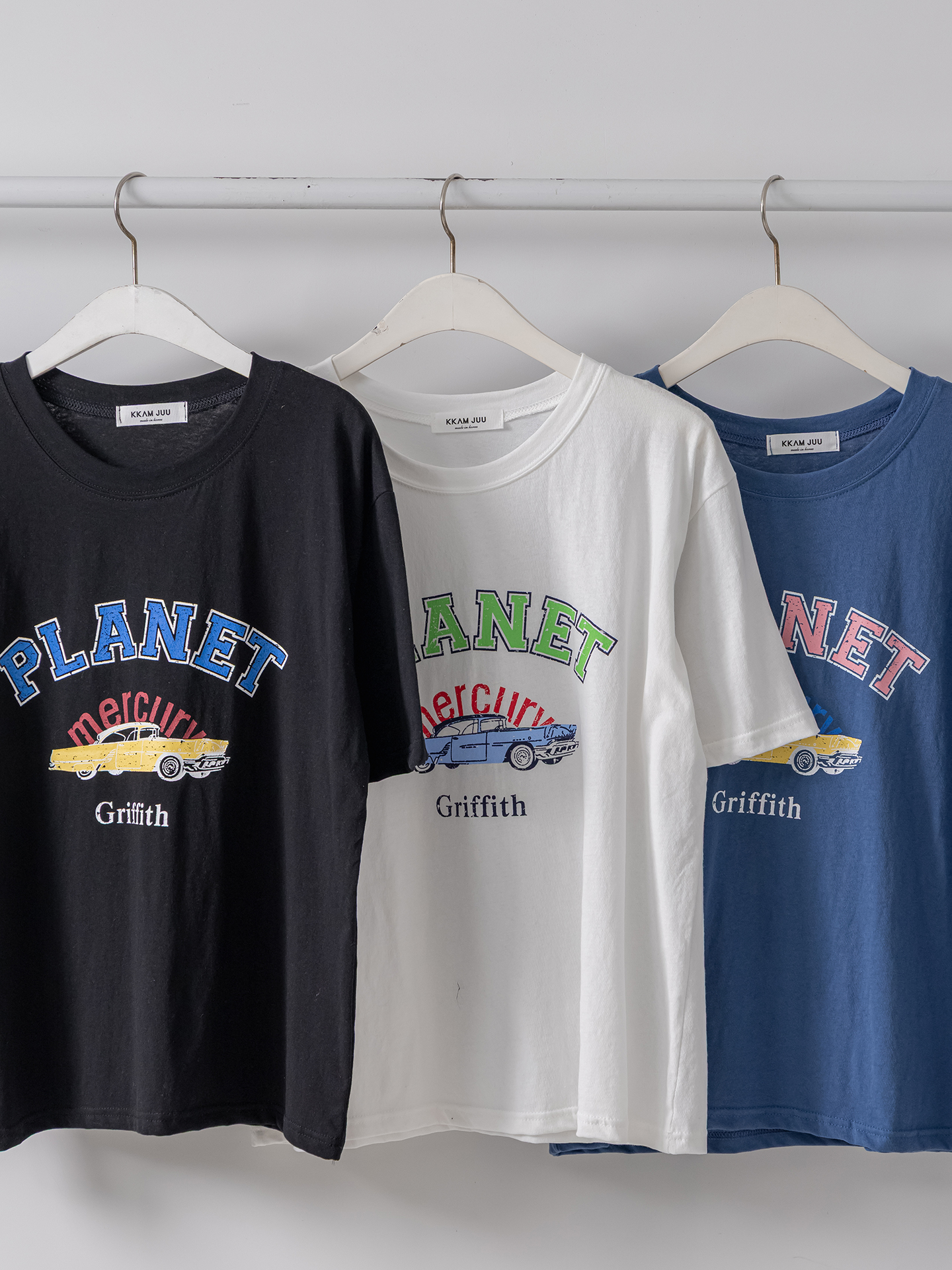 コットンラウンドネック半袖プリントTシャツ | 詳細画像3