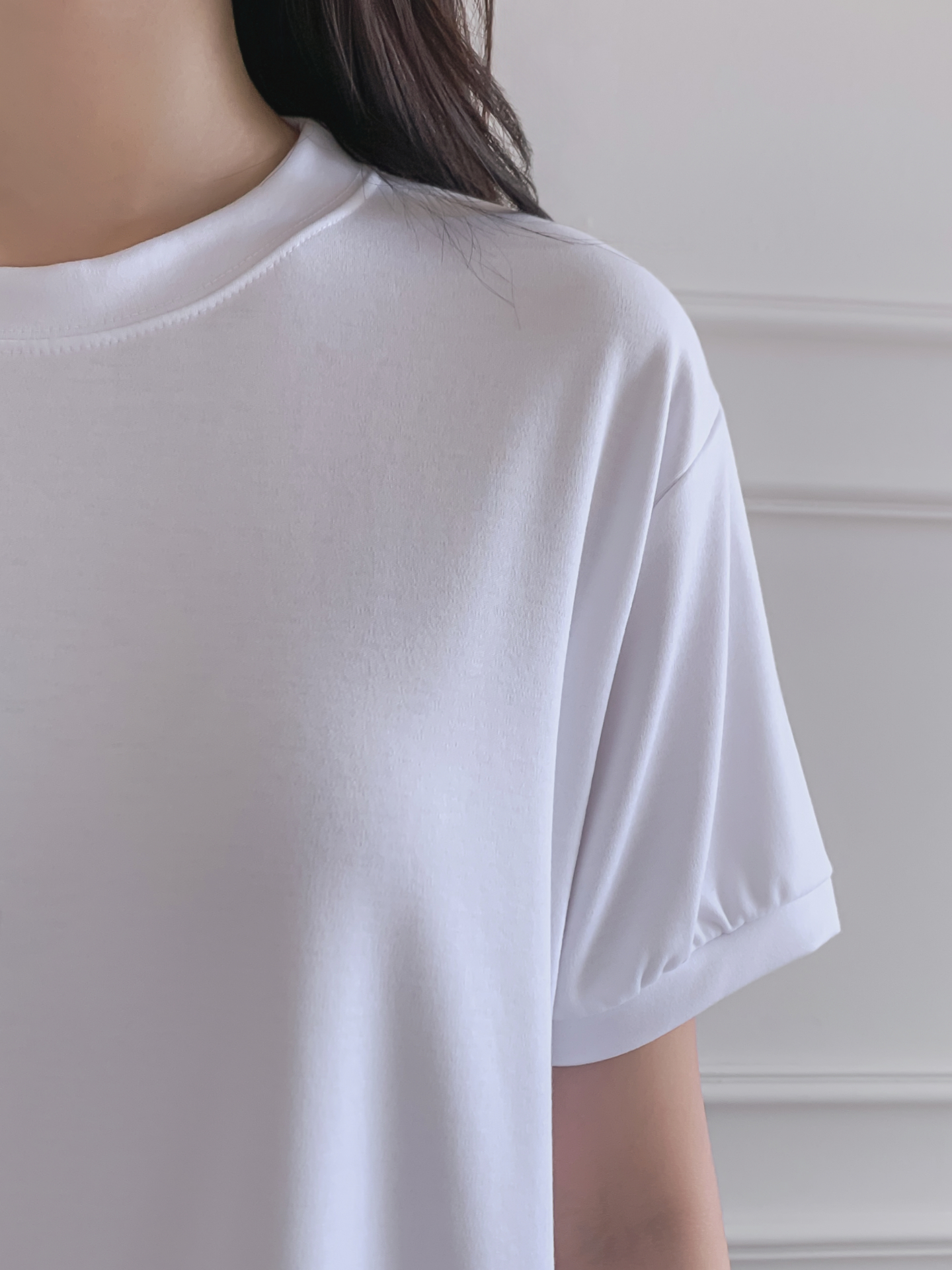 レースラウンドネック半袖Tシャツ | 詳細画像9