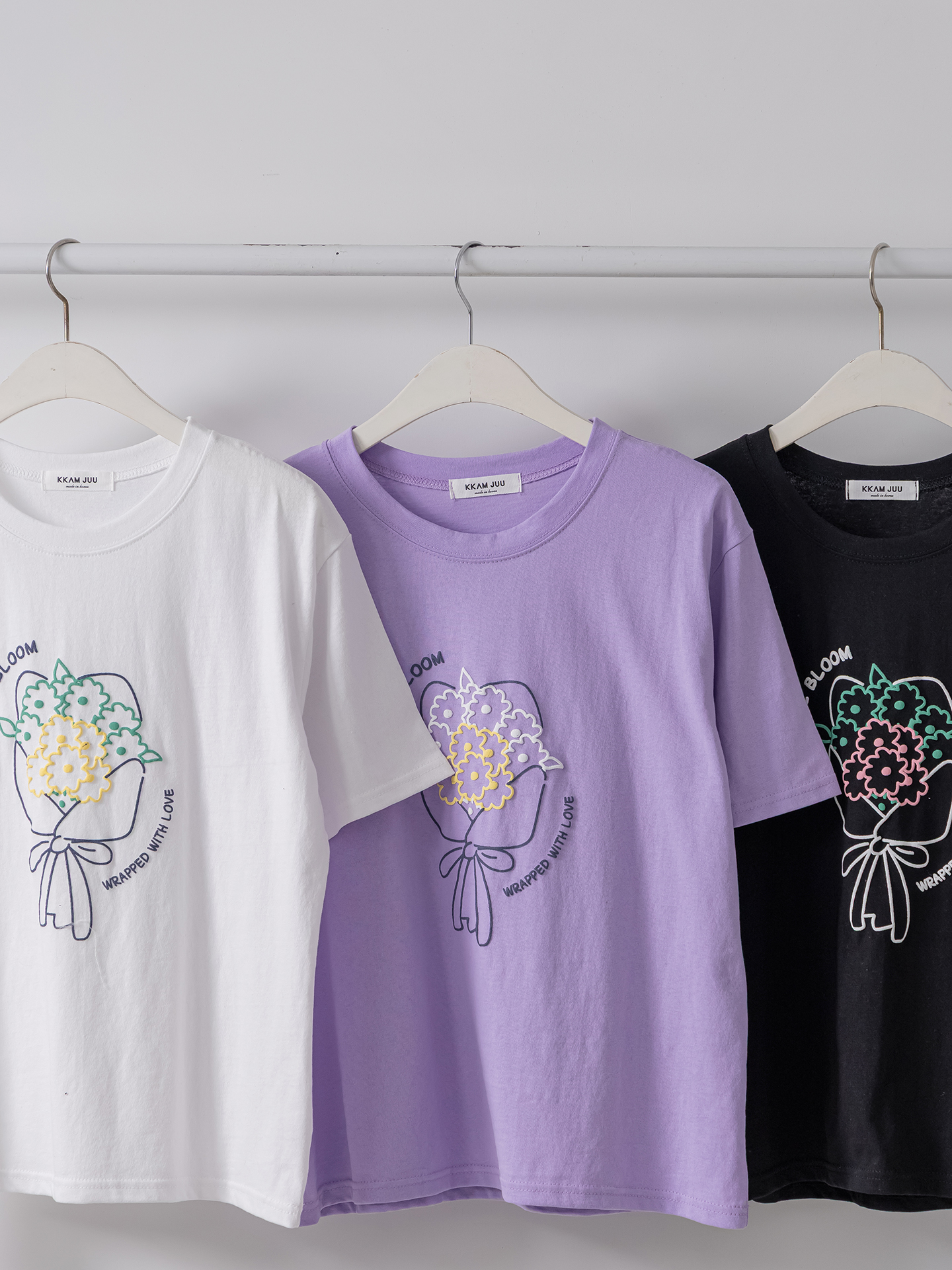 コットンラウンドネック半袖プリントTシャツ | 詳細画像3