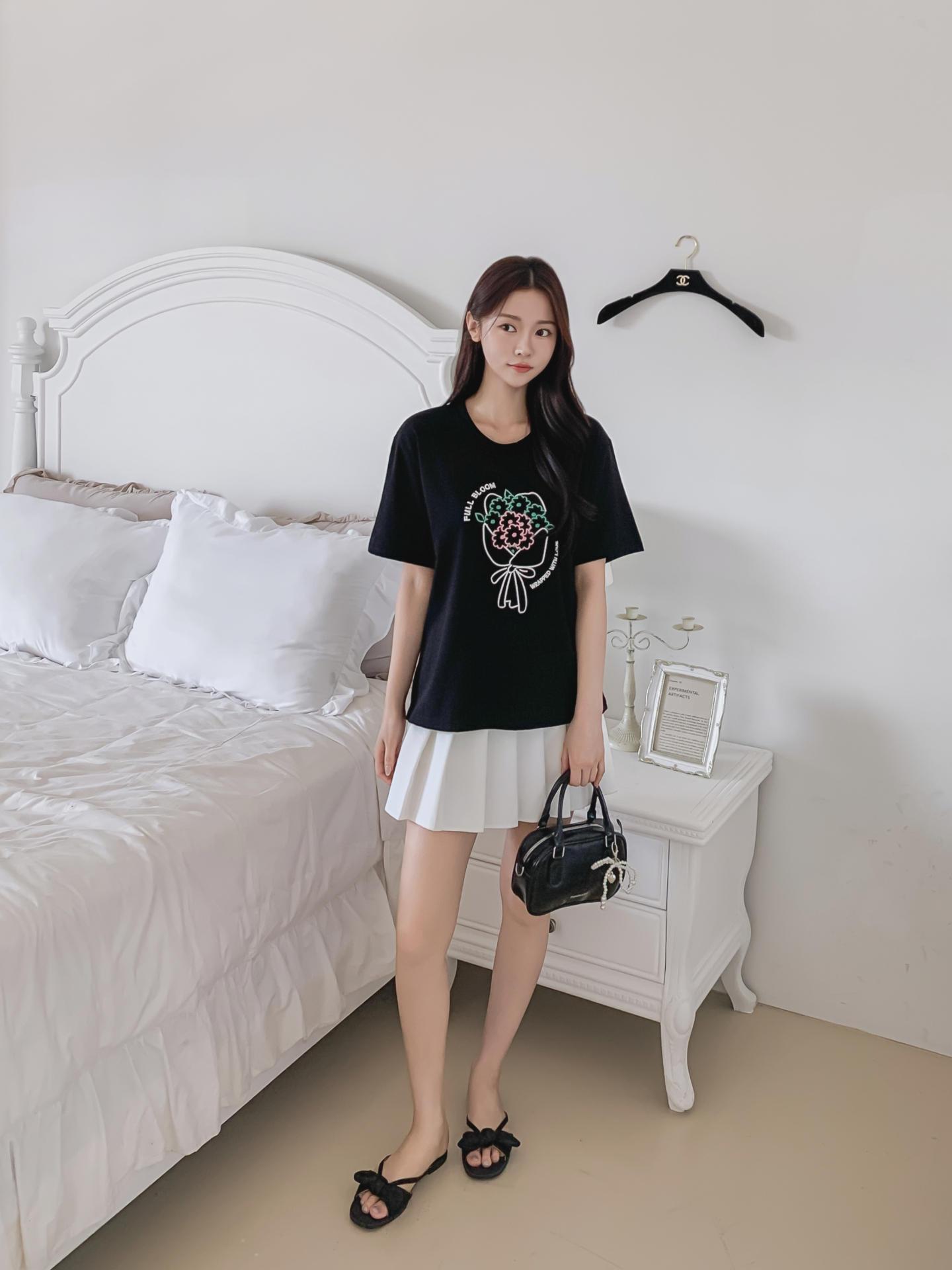 コットンラウンドネック半袖プリントTシャツ | 詳細画像4