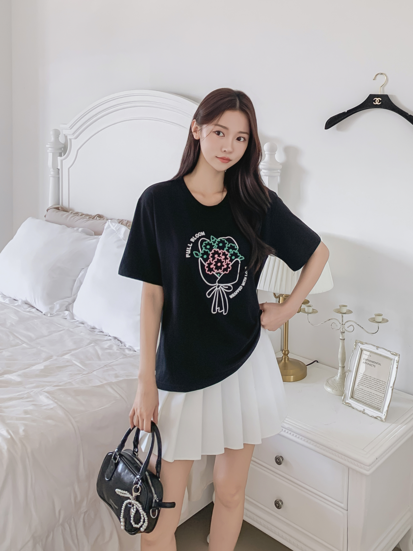 コットンラウンドネック半袖プリントTシャツ | 詳細画像6