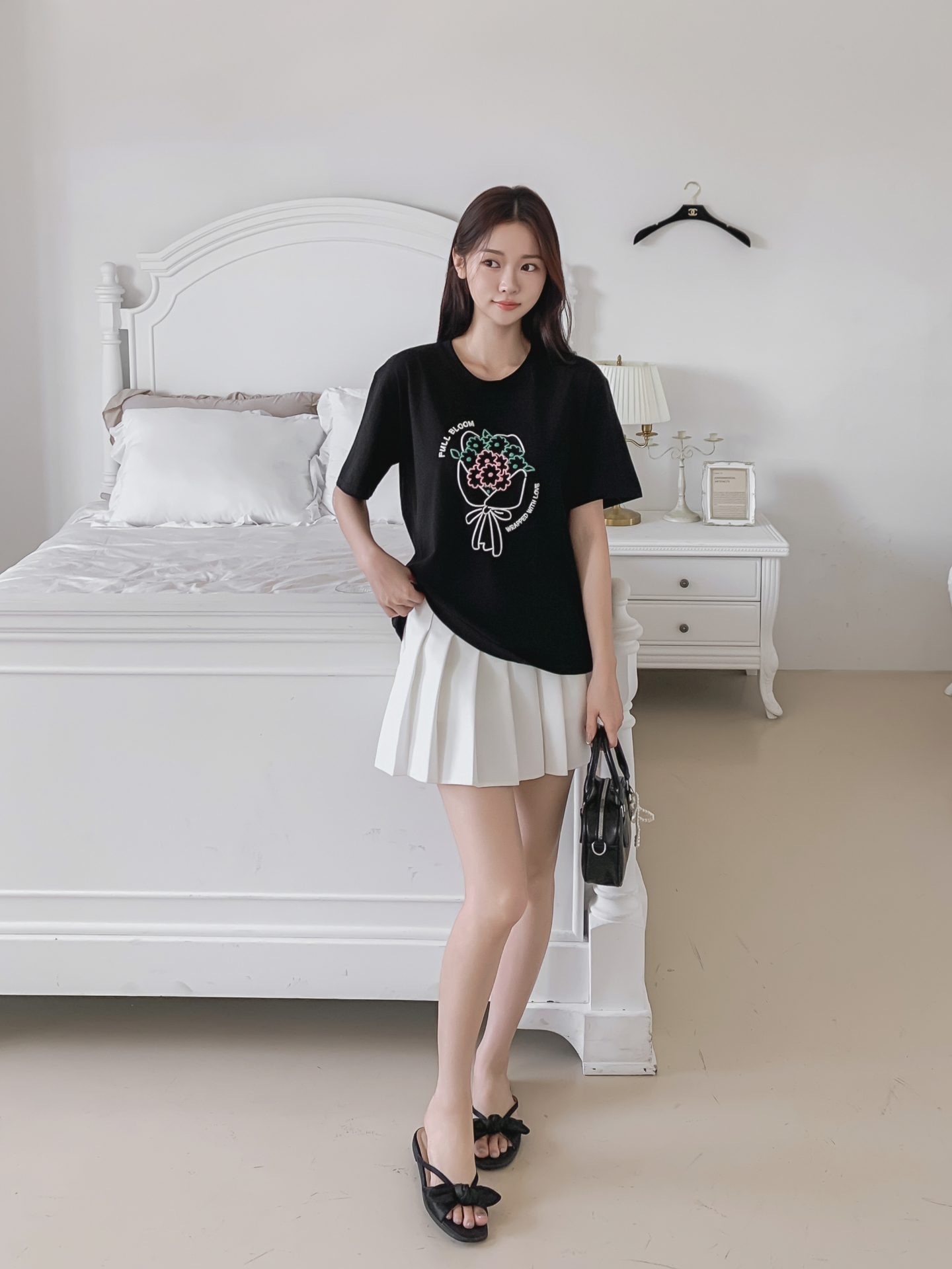 コットンラウンドネック半袖プリントTシャツ | 詳細画像16