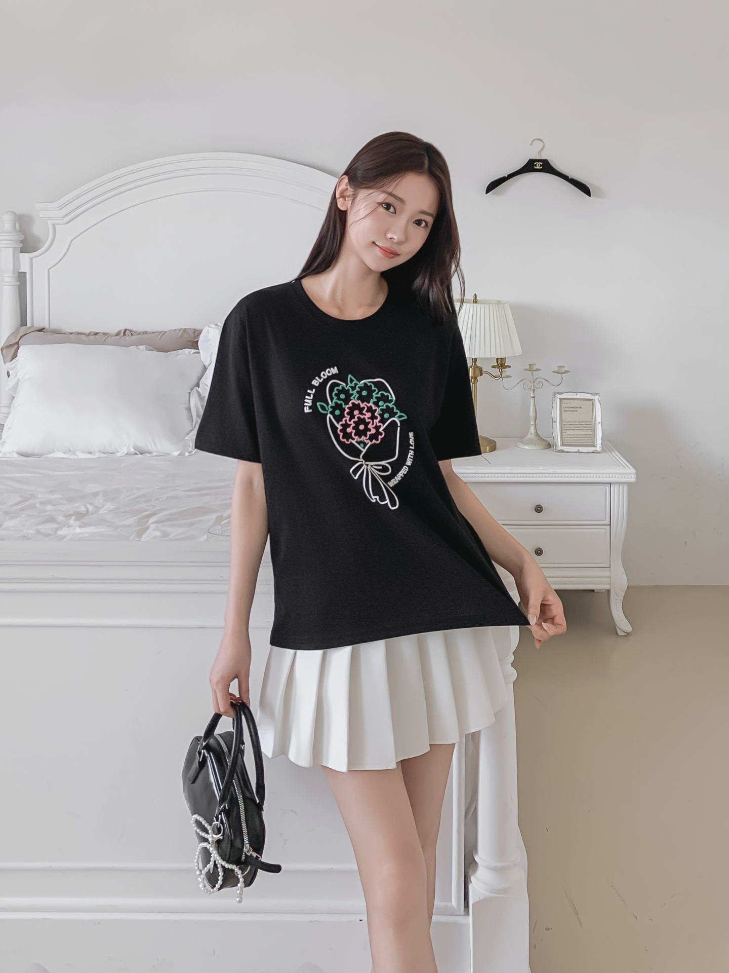 コットンラウンドネック半袖プリントTシャツ | 詳細画像17