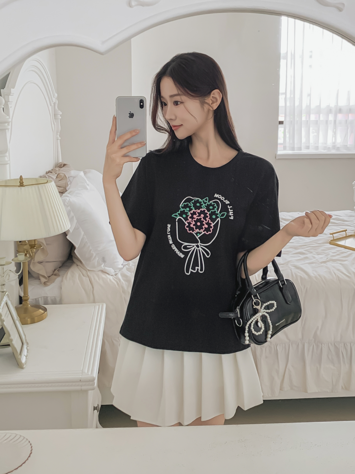 コットンラウンドネック半袖プリントTシャツ | 詳細画像19