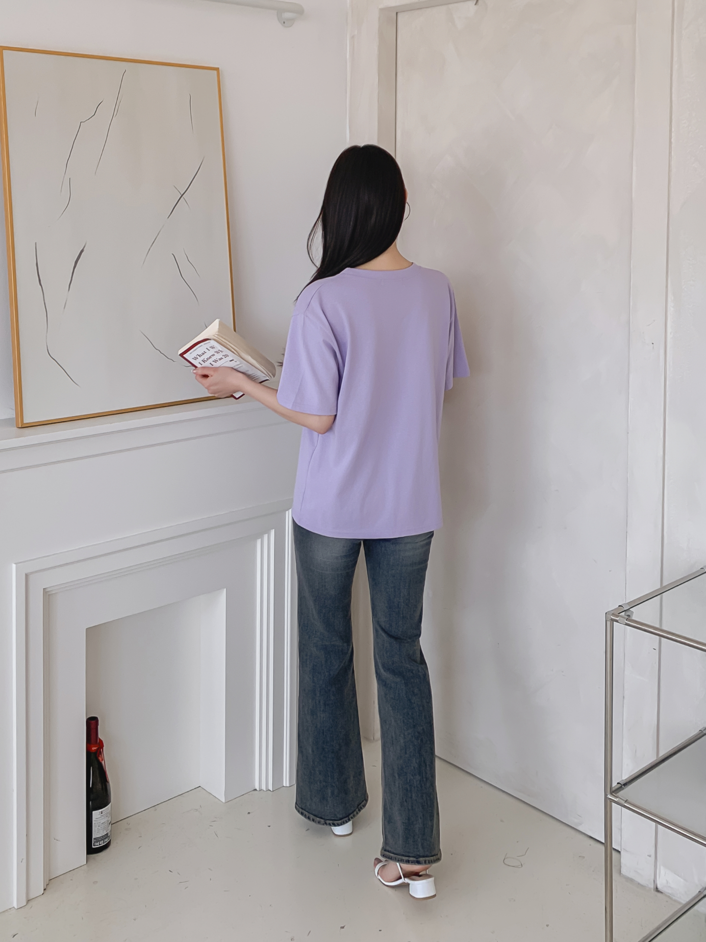コットンラウンドネック半袖プリントTシャツ | 詳細画像23