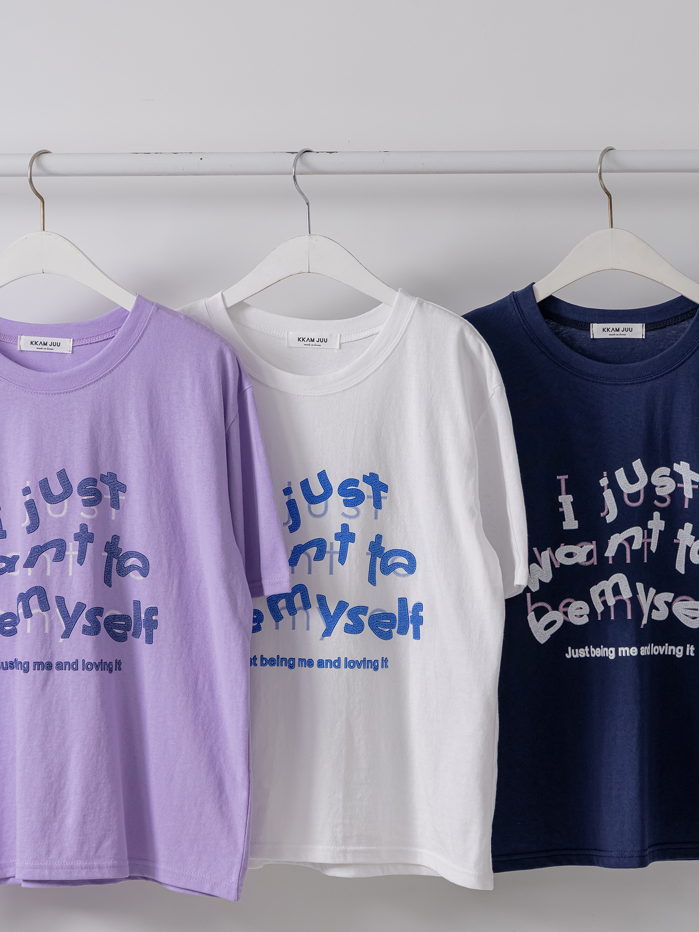 コットンラウンドネック半袖レタリングTシャツ | 詳細画像3
