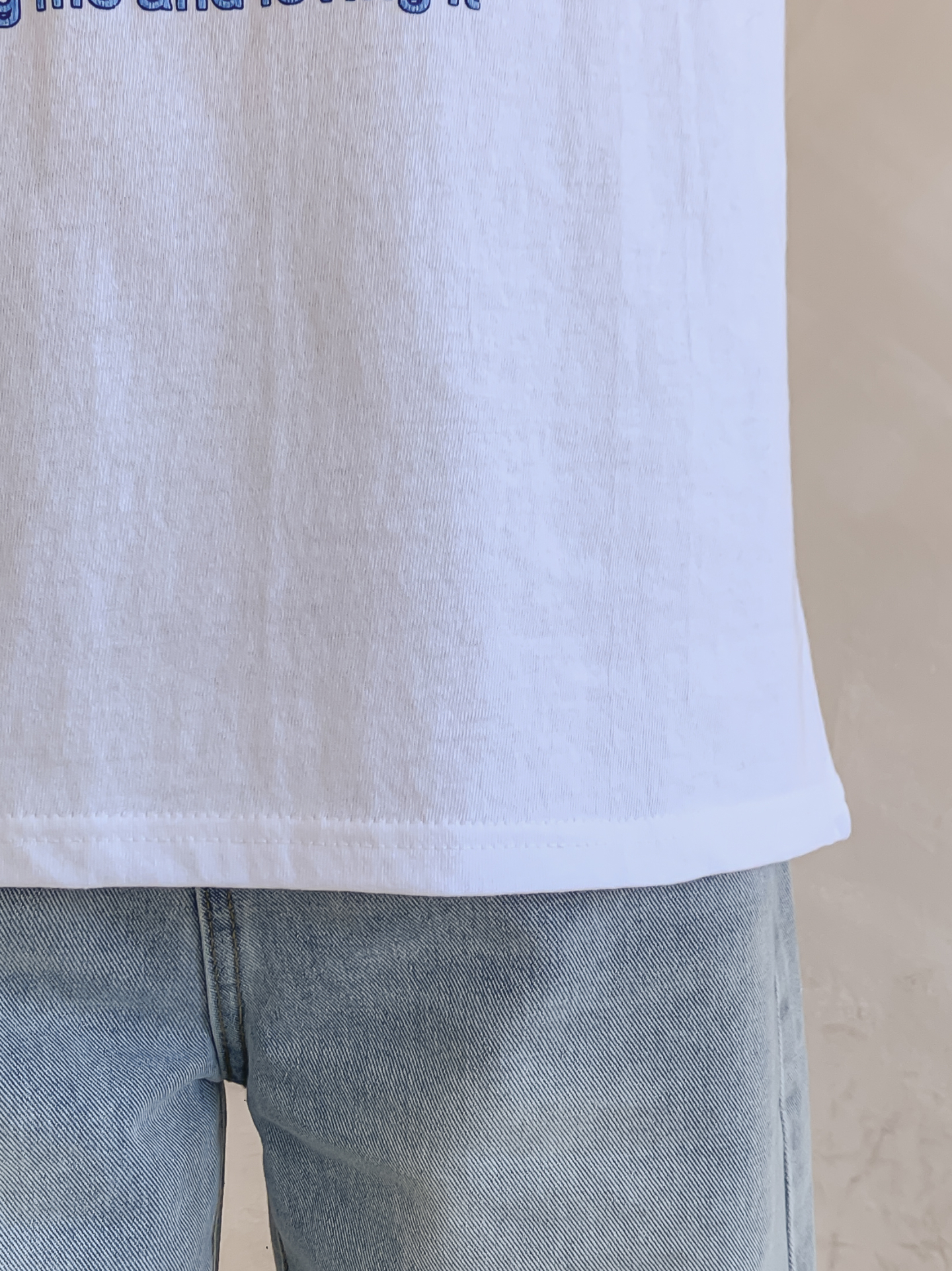 コットンラウンドネック半袖レタリングTシャツ | 詳細画像34