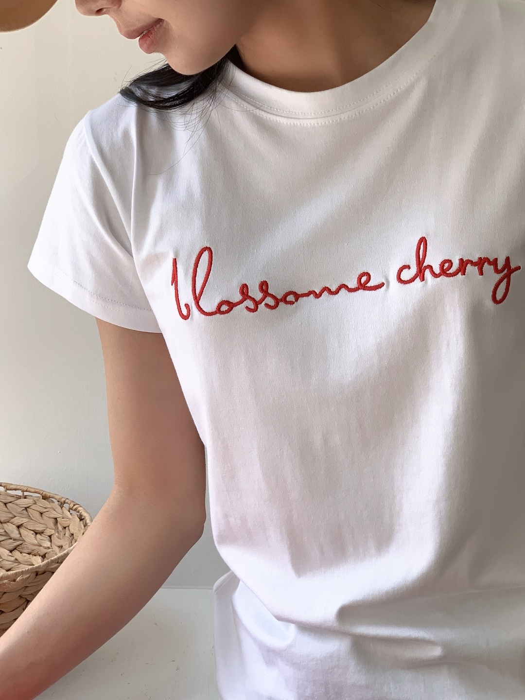 ラウンドネック半袖レタリングTシャツ | 詳細画像16