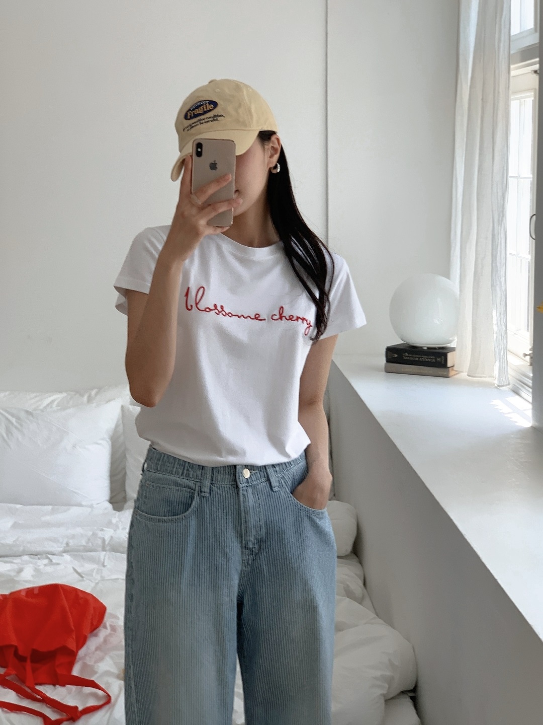 ラウンドネック半袖レタリングTシャツ | 詳細画像20