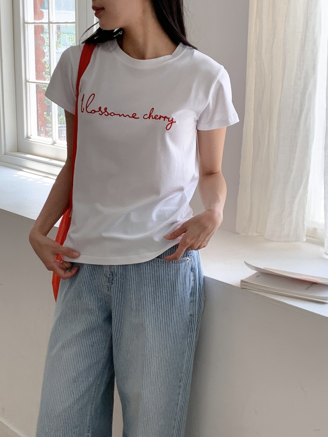 ラウンドネック半袖レタリングTシャツ | 詳細画像22