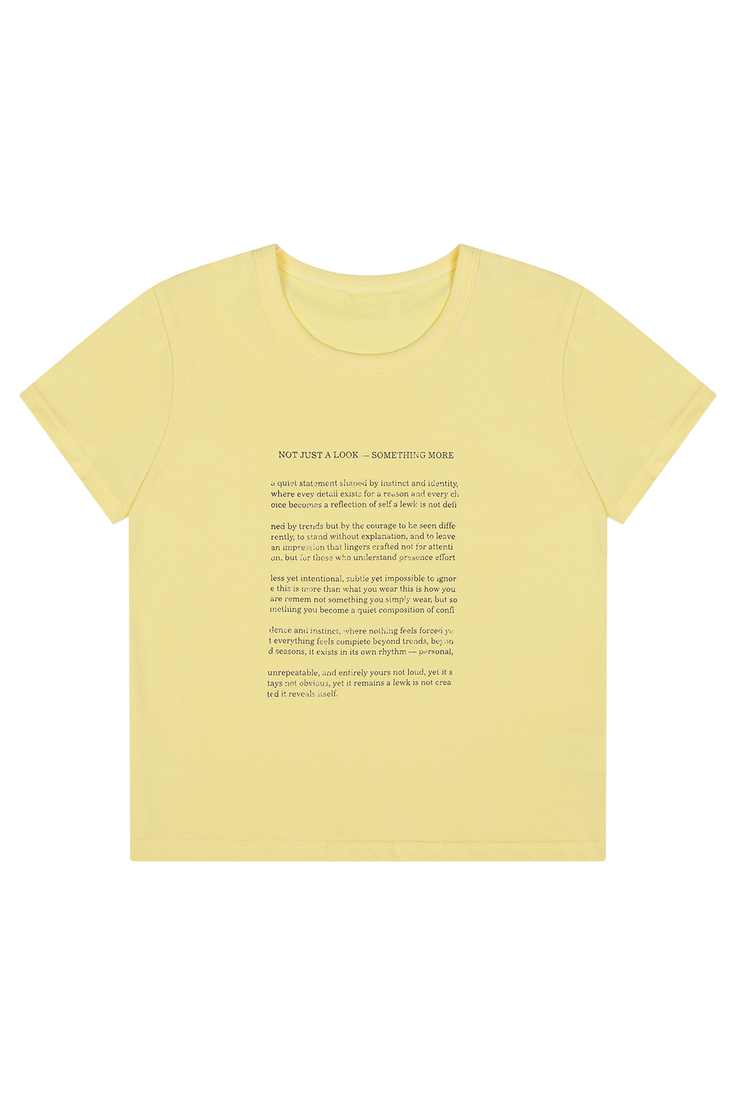 コットンクロップドスリムレタリング無地TシャツSS | 詳細画像14