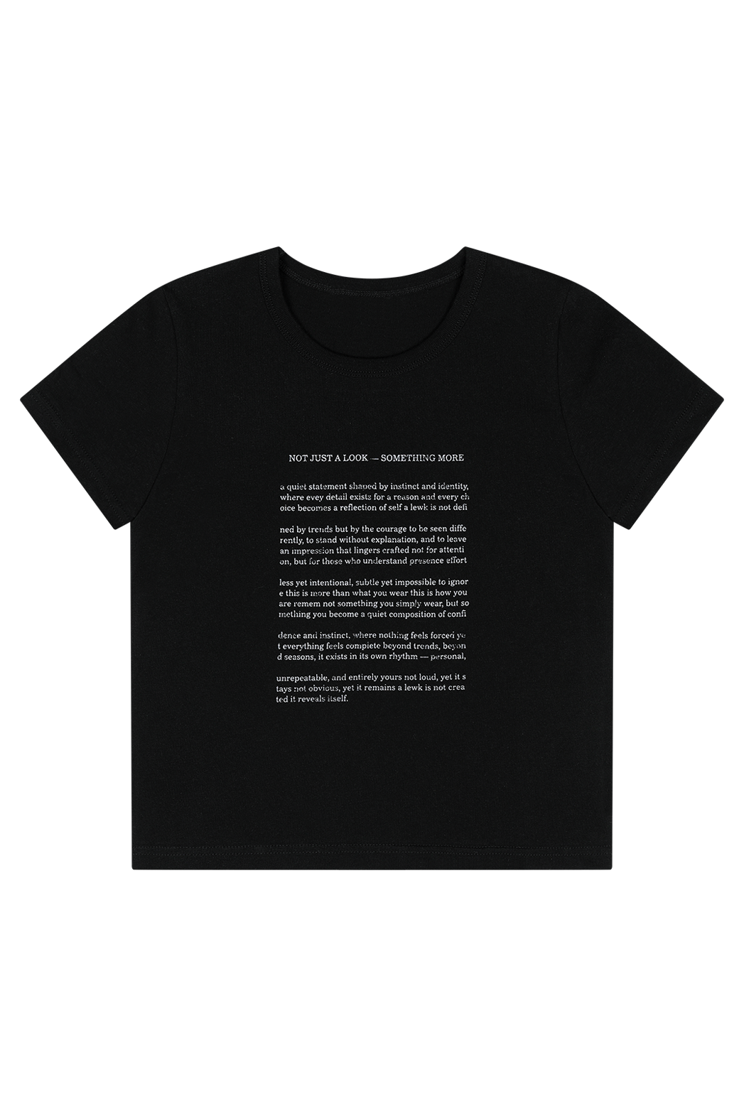 コットンクロップドスリムレタリング無地TシャツSS | 詳細画像17
