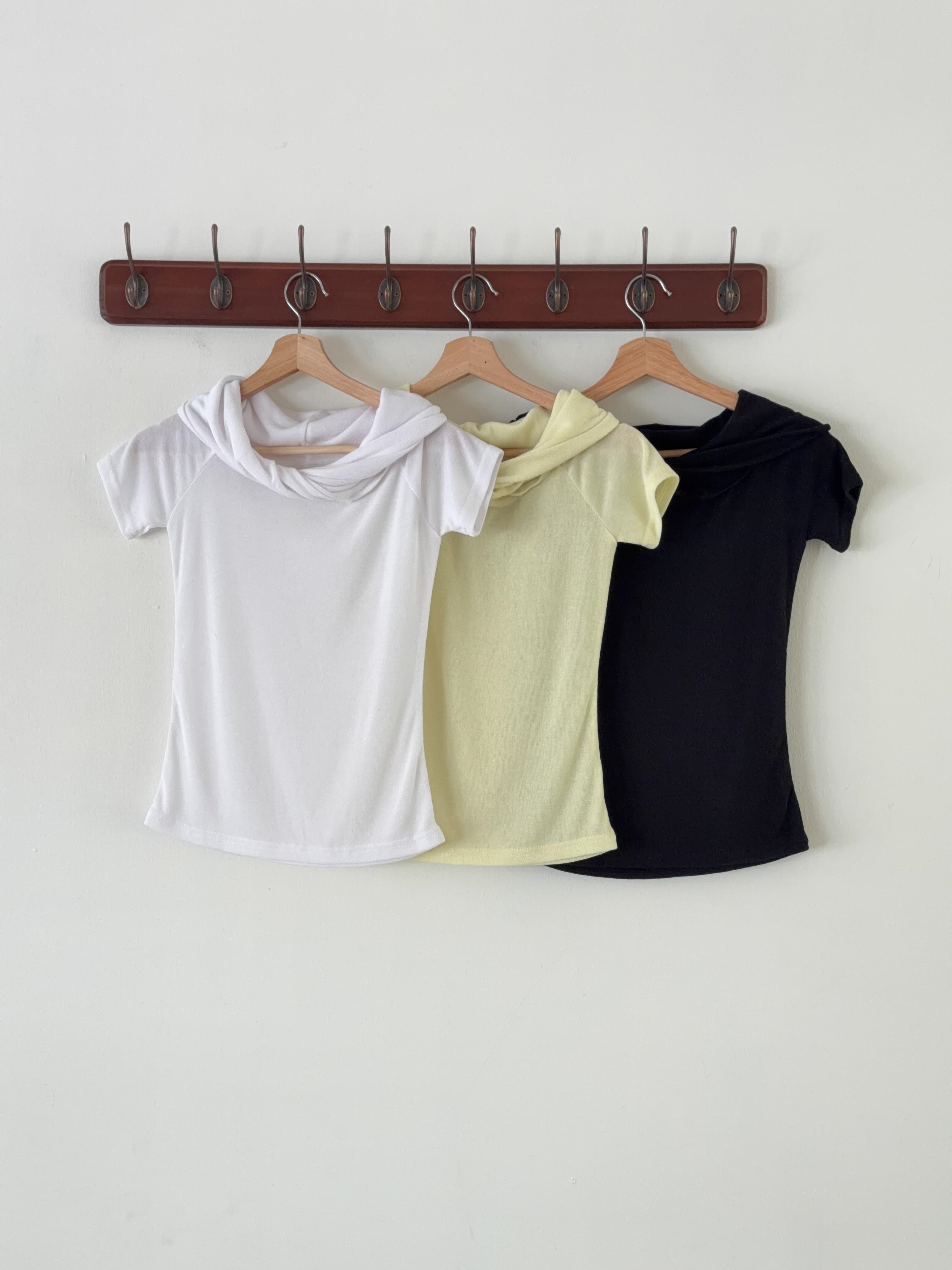 オフショルダーツイスト半袖Tシャツ | 詳細画像4