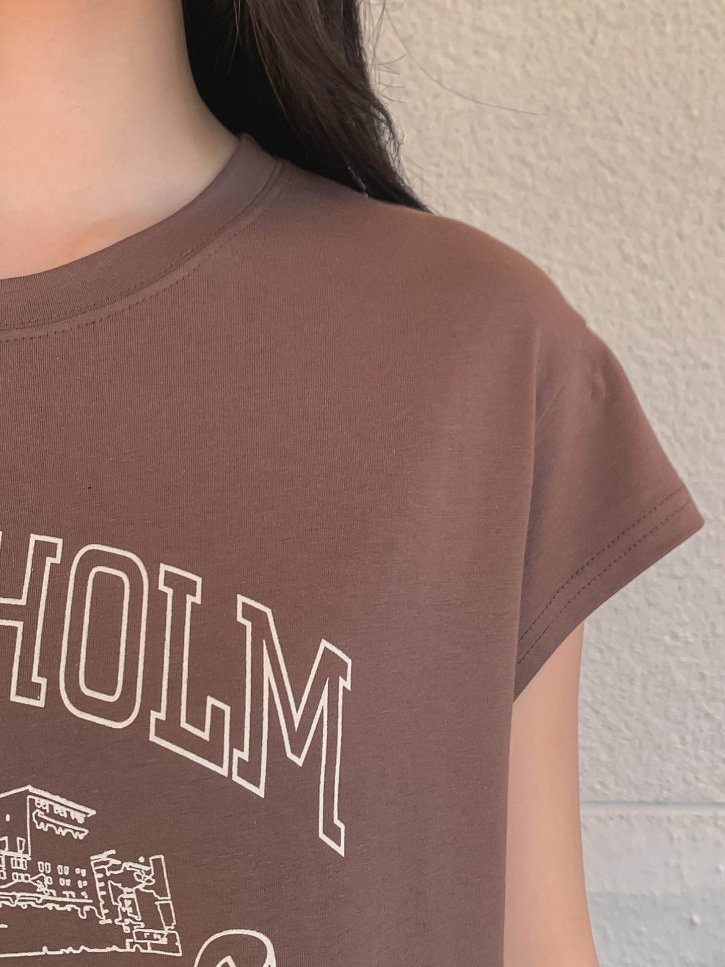 ラウンドネックキャップスリーブ半袖プリントTシャツ | 詳細画像32