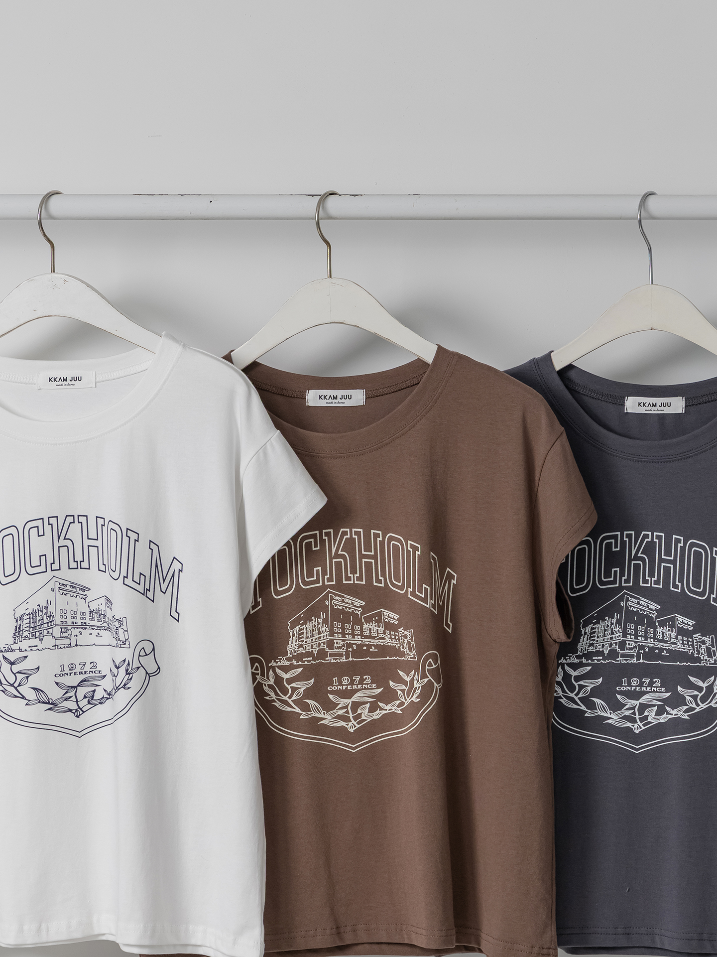 ラウンドネックキャップスリーブ半袖プリントTシャツ | 詳細画像36