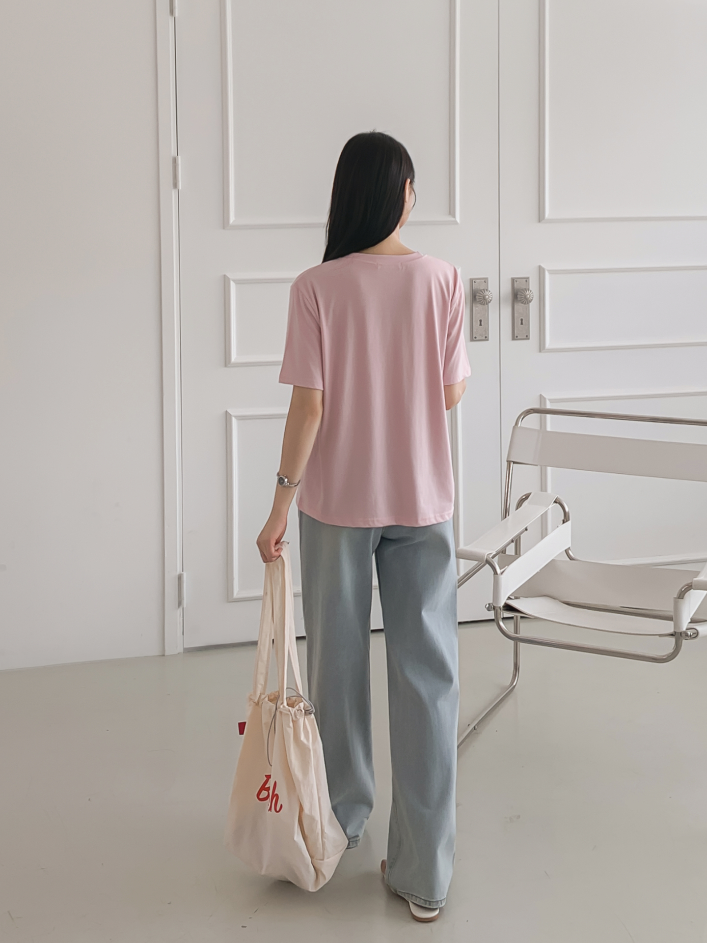 ラウンドネックルーズ半袖プリントTシャツ | 詳細画像7