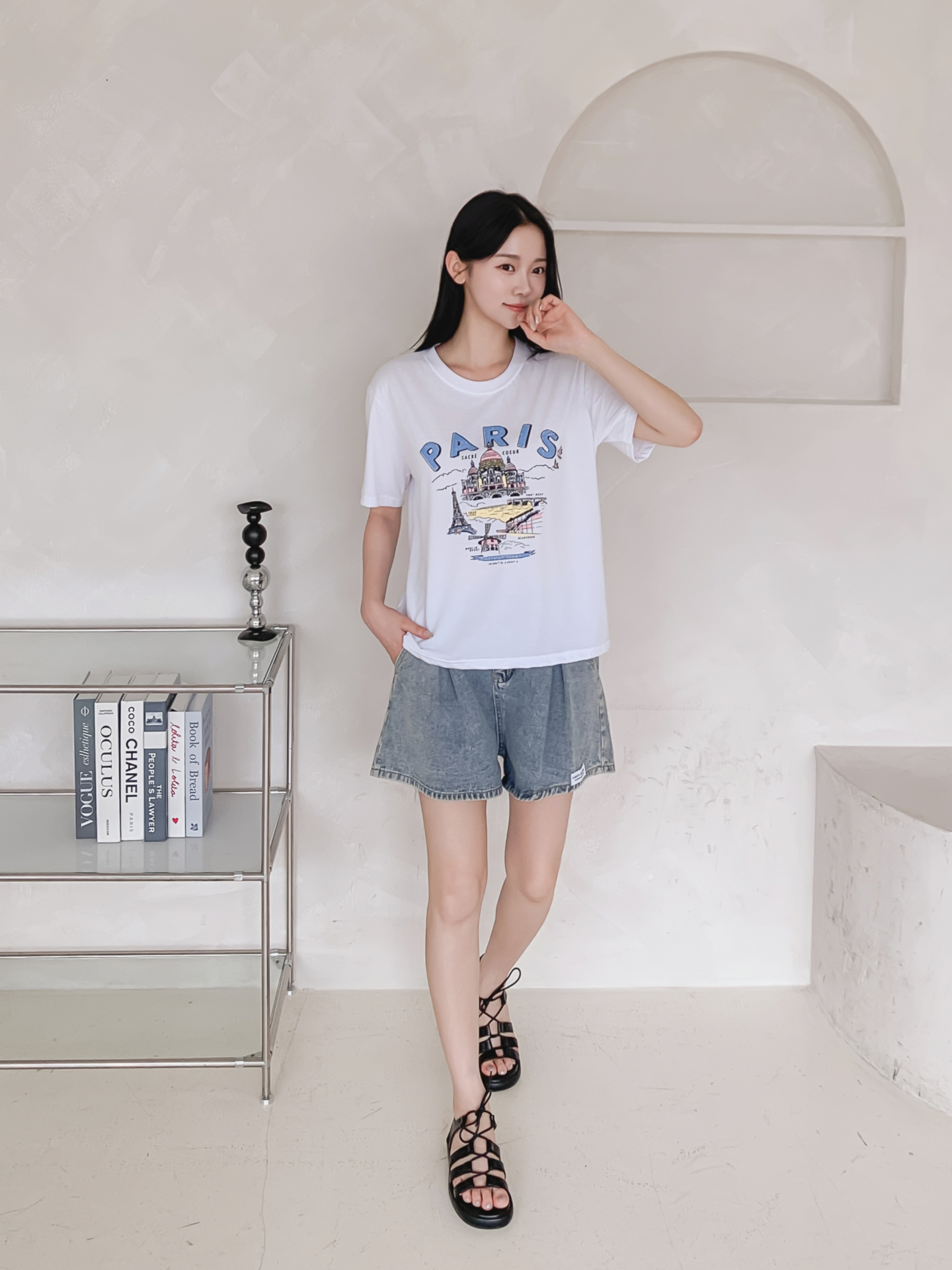 ラウンドネックルーズ半袖プリントTシャツ | 詳細画像19