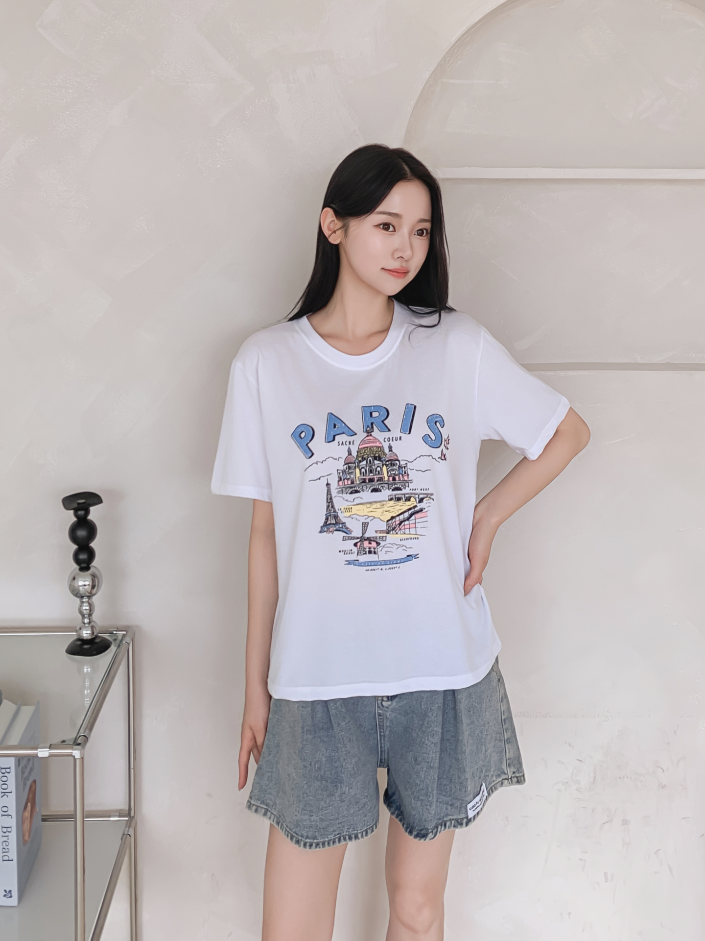ラウンドネックルーズ半袖プリントTシャツ | 詳細画像20