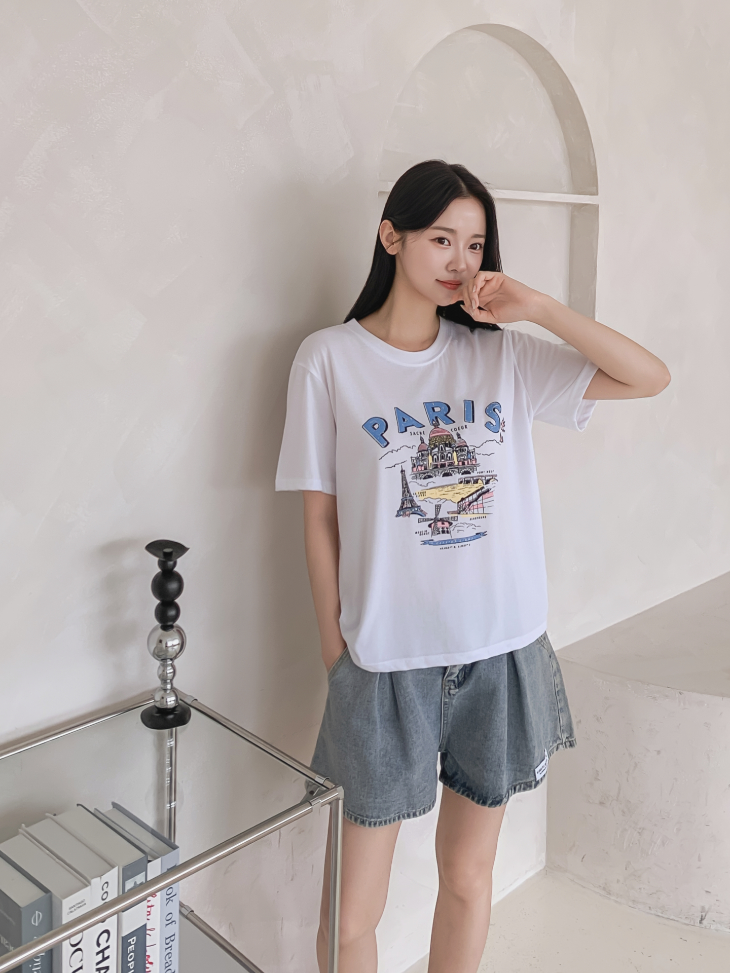 ラウンドネックルーズ半袖プリントTシャツ | 詳細画像23