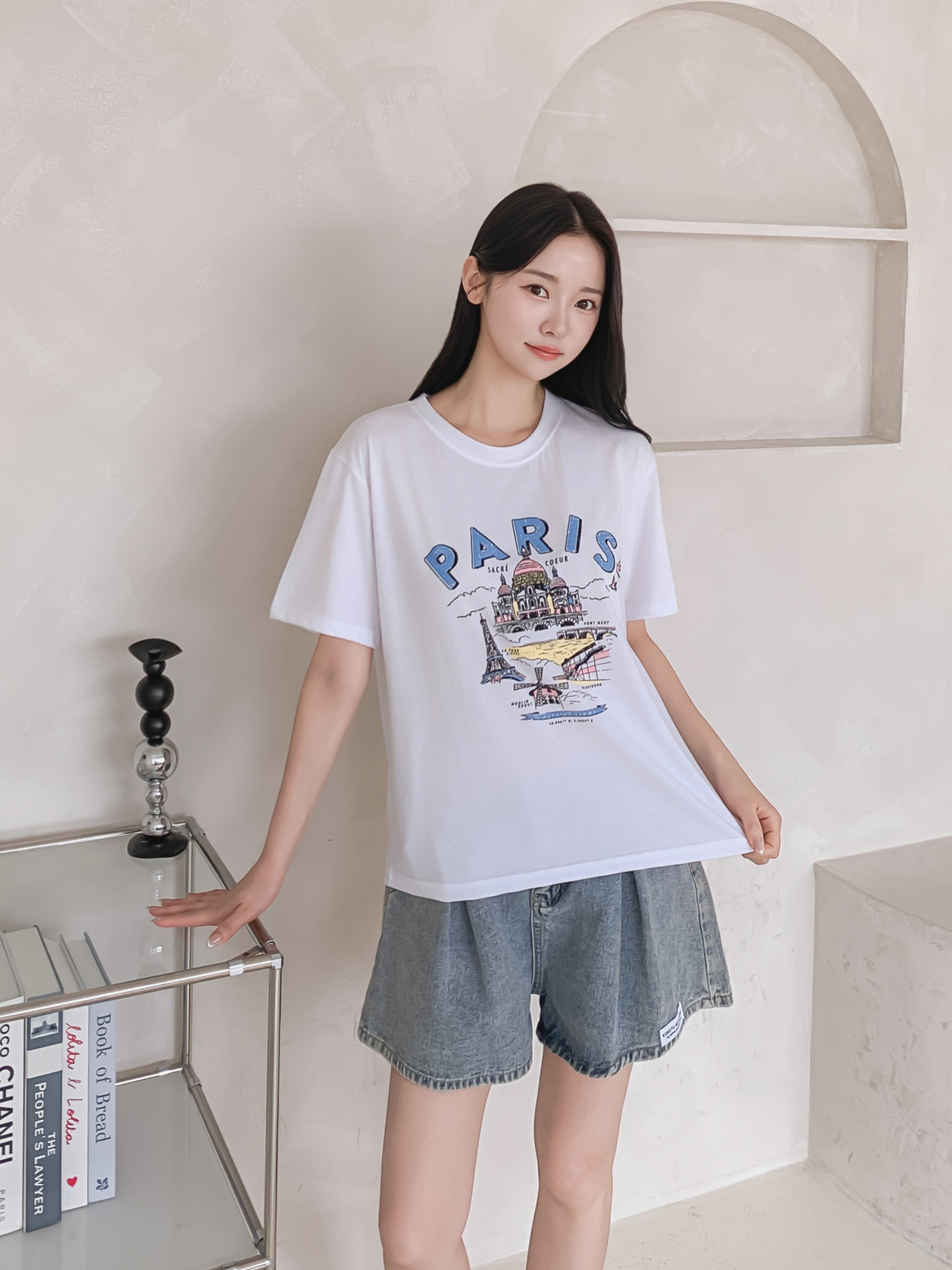 ラウンドネックルーズ半袖プリントTシャツ | 詳細画像24