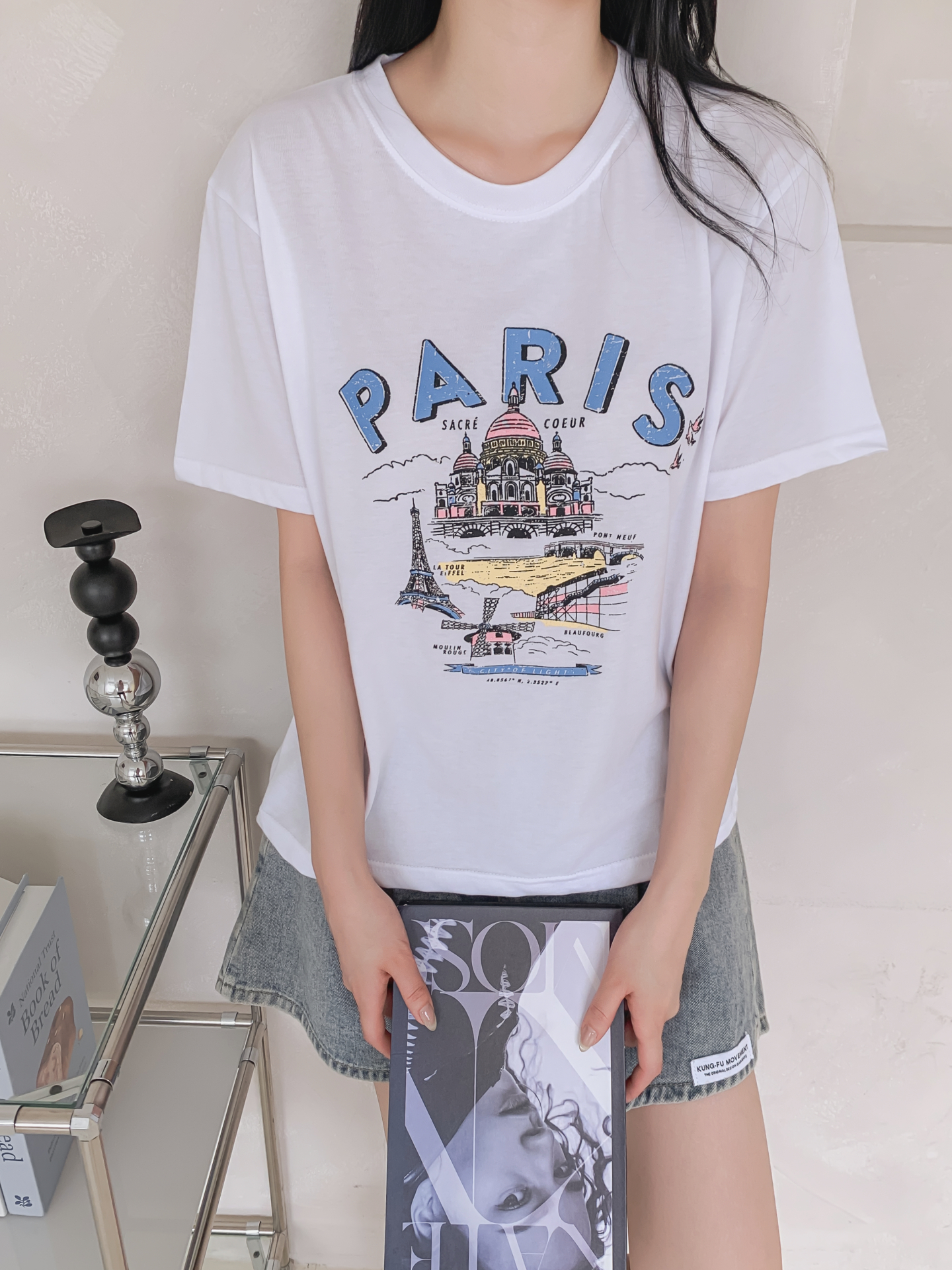 ラウンドネックルーズ半袖プリントTシャツ | 詳細画像26