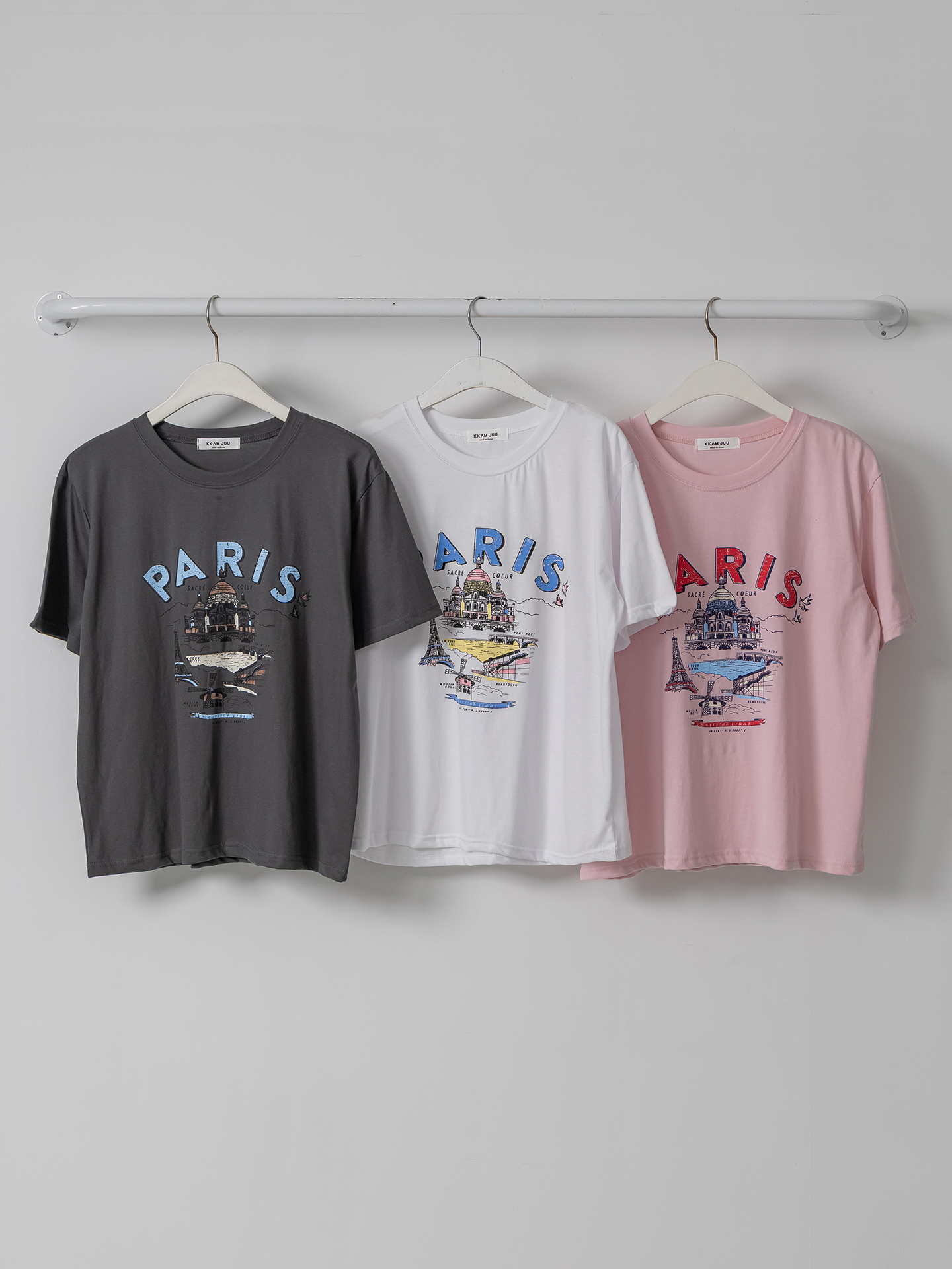 ラウンドネックルーズ半袖プリントTシャツ | 詳細画像37