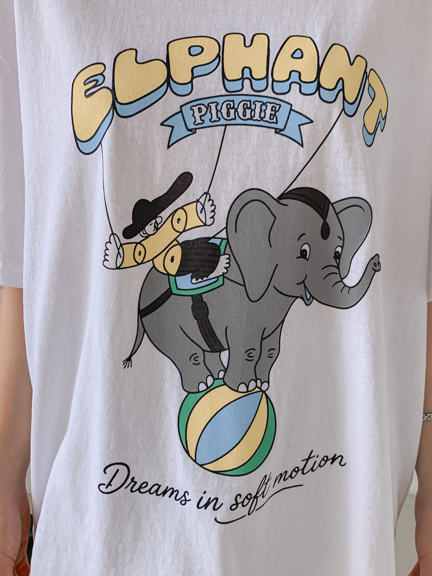 コットンラウンドネックオーバーサイズ半袖プリントTシャツ | 詳細画像16