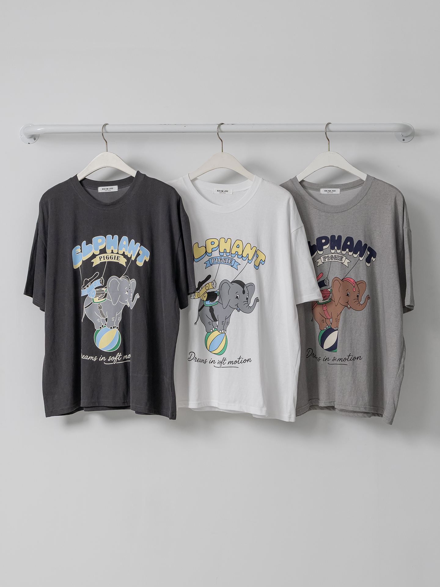コットンラウンドネックオーバーサイズ半袖プリントTシャツ | 詳細画像40
