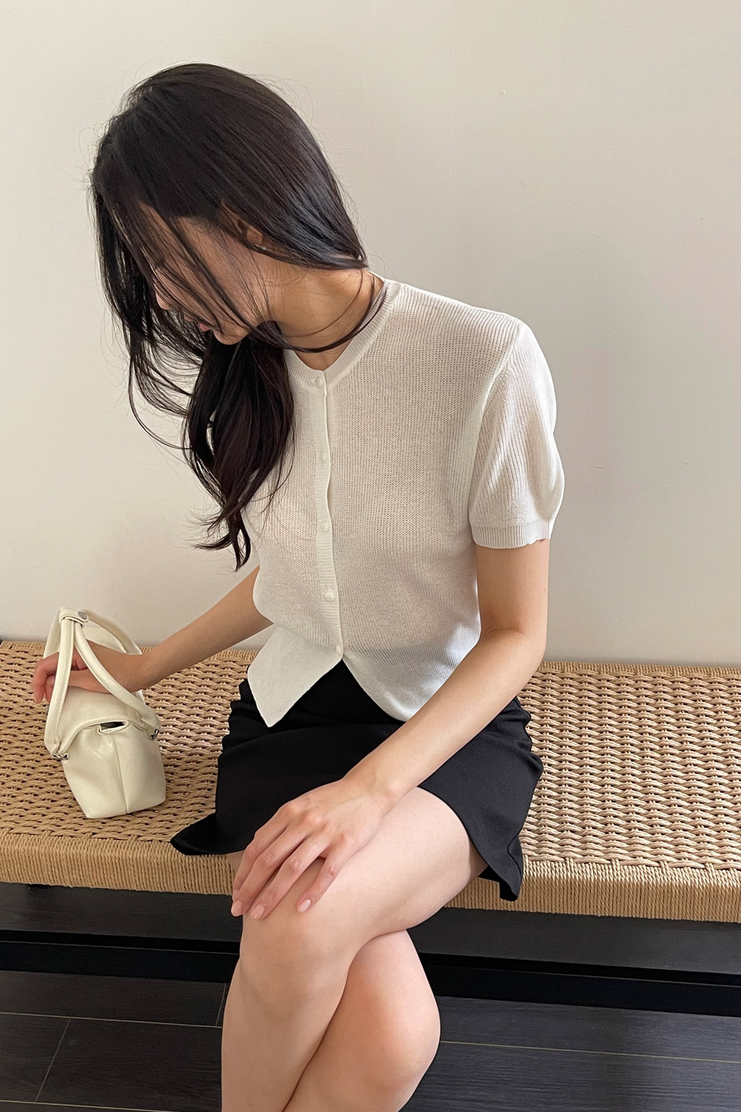 ラインベーシックAラインミニ無地スカート春夏秋 | DHOLIC | 詳細画像13