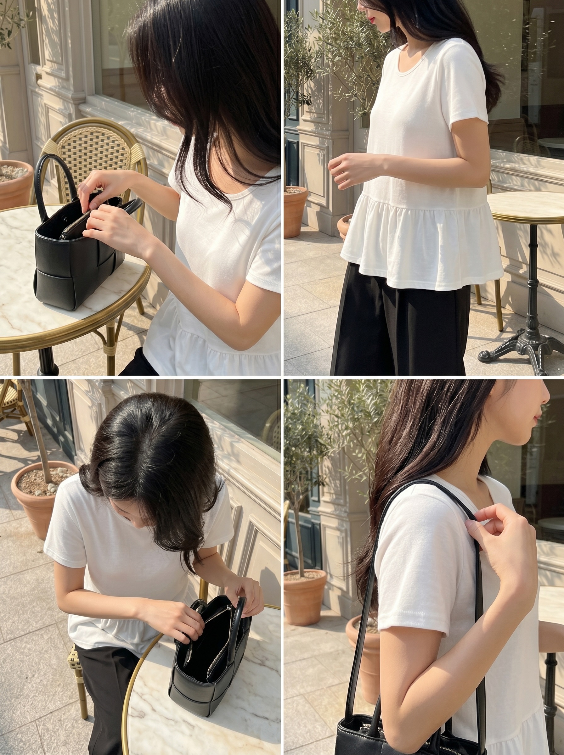ラウンドネック半袖フレアTシャツ | 詳細画像18