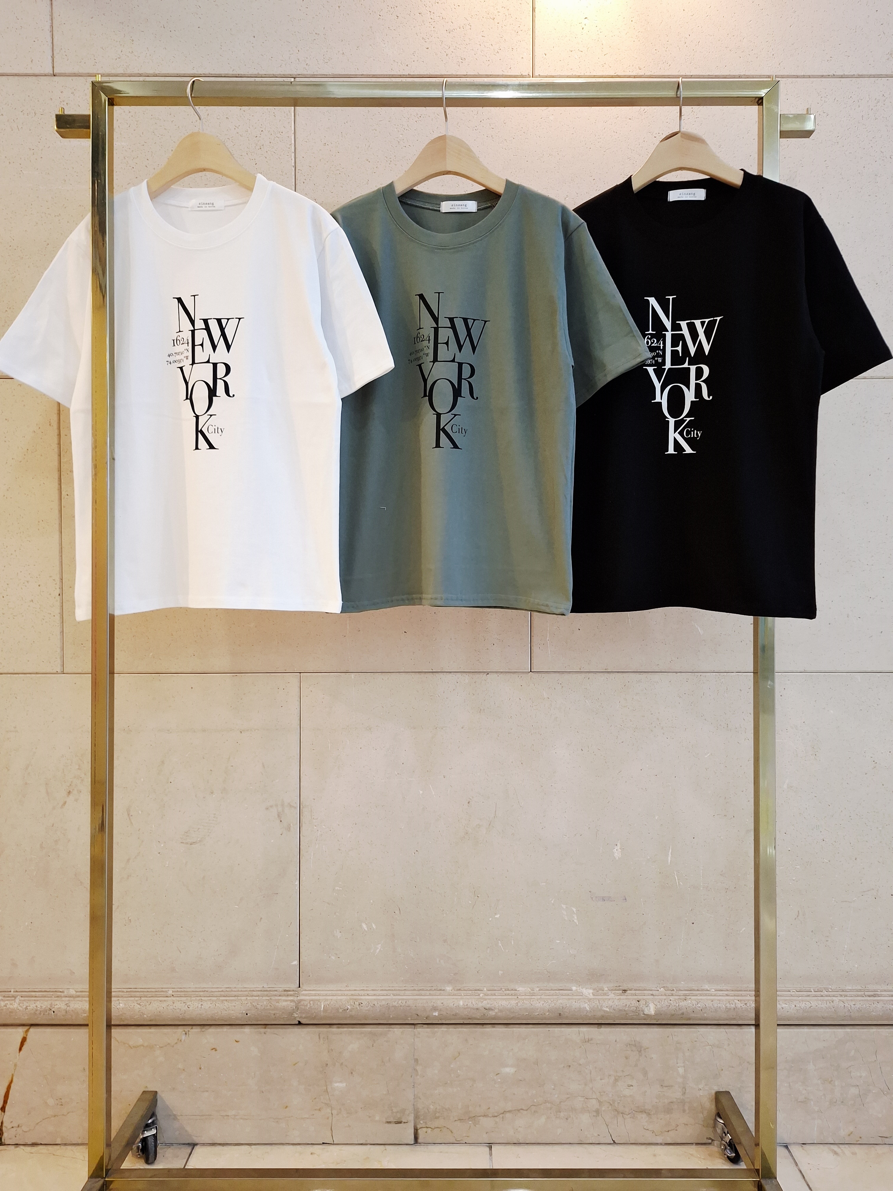 ラウンドネック半袖レタリングTシャツ | 詳細画像2