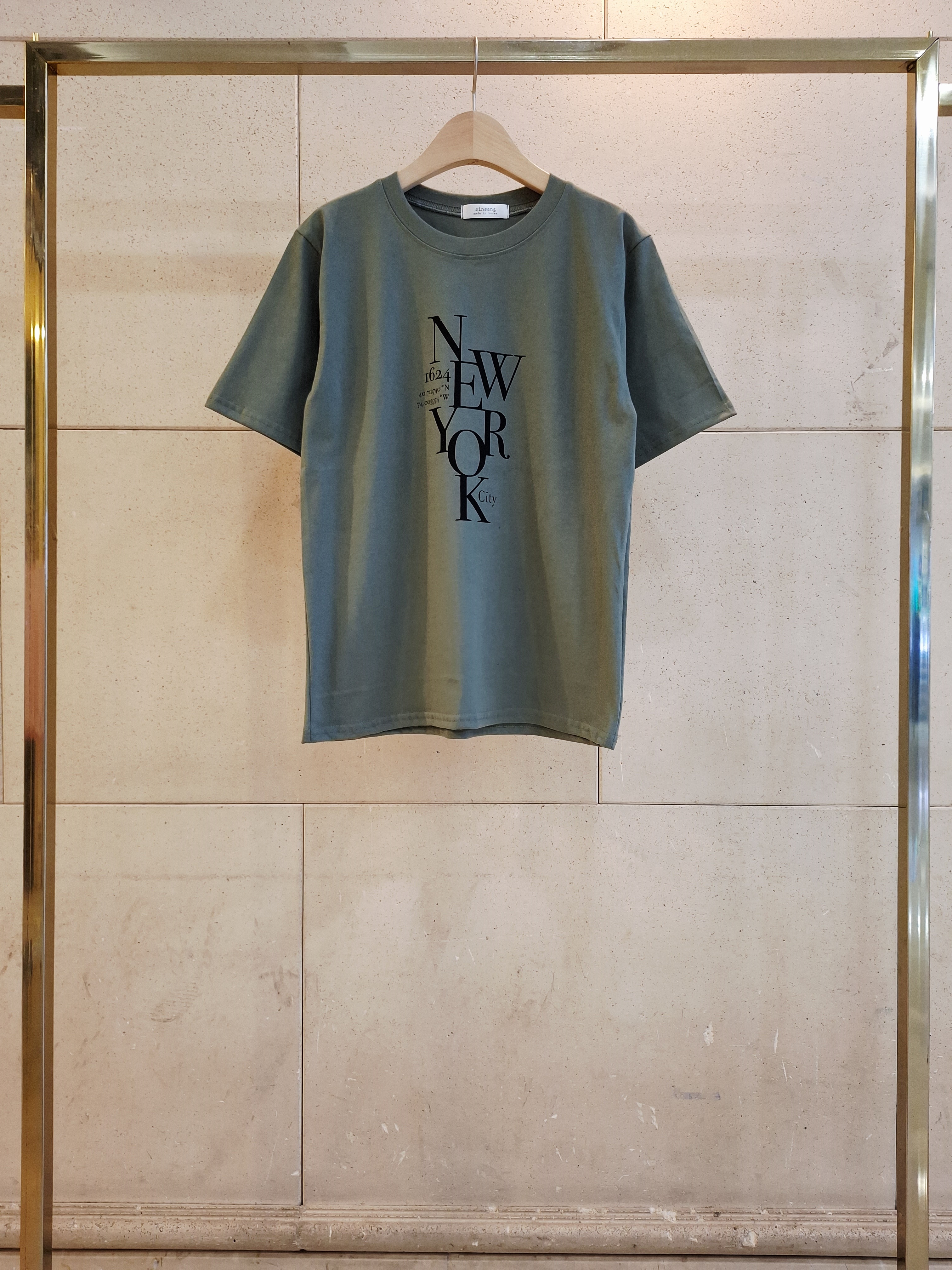 ラウンドネック半袖レタリングTシャツ | 詳細画像11